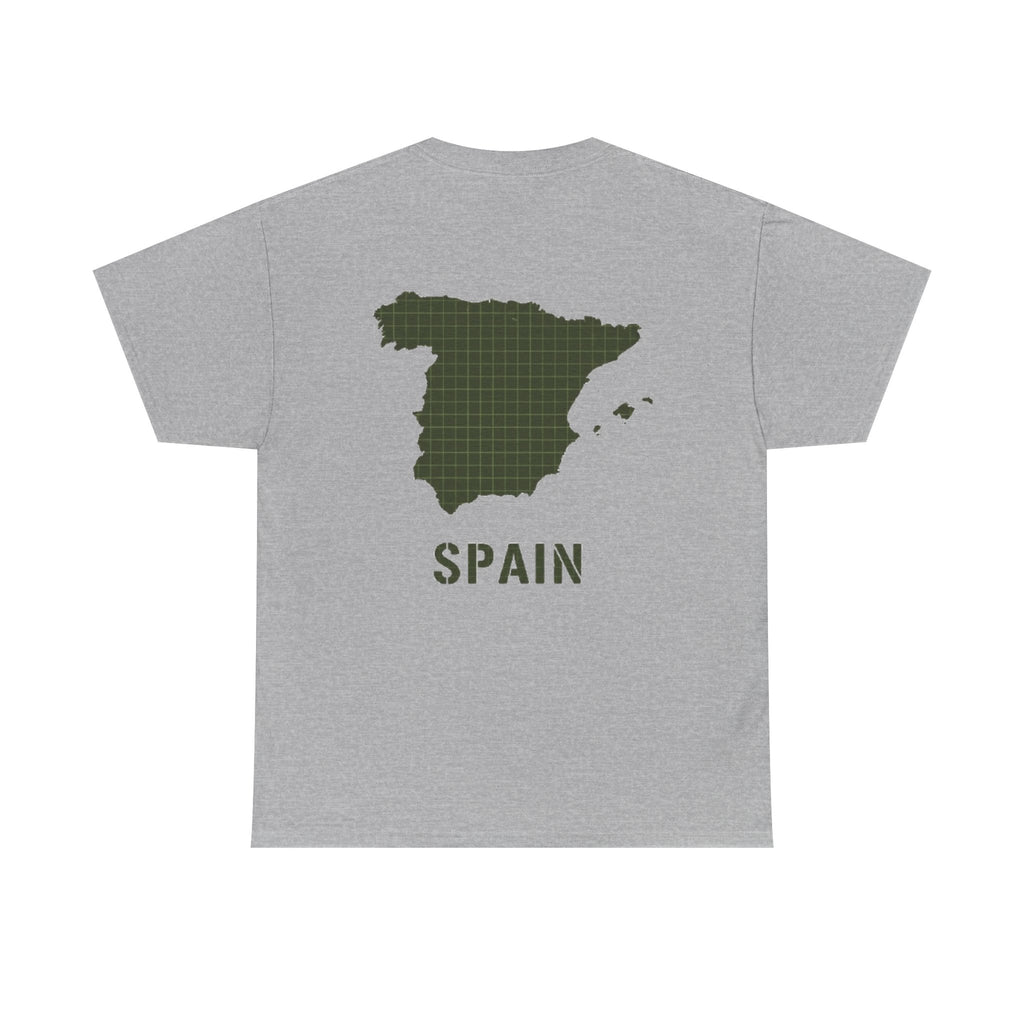 Gallus Spain Map T‑Shirt — Vintage Grid Spain Map Tee