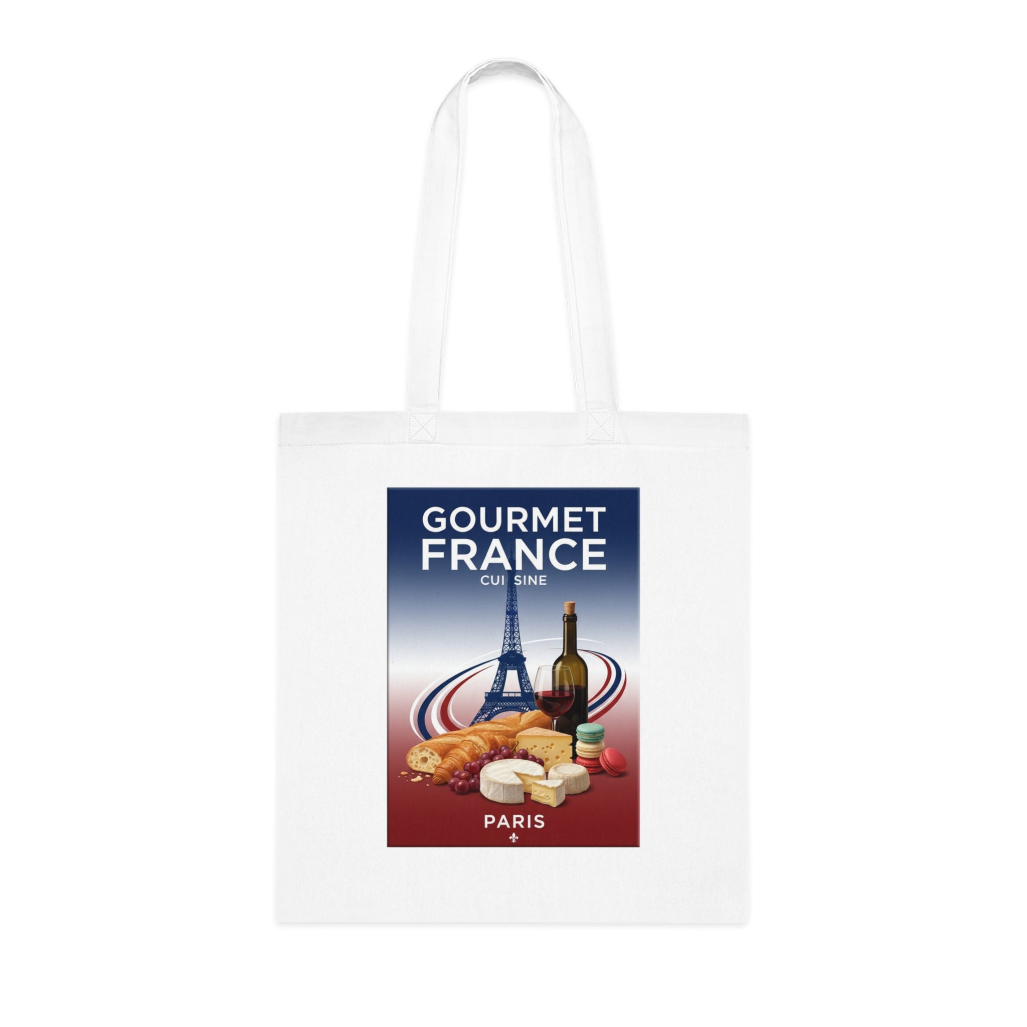 Gourmet France Tote – Paris Cuisine Canvas Cotton Bag
