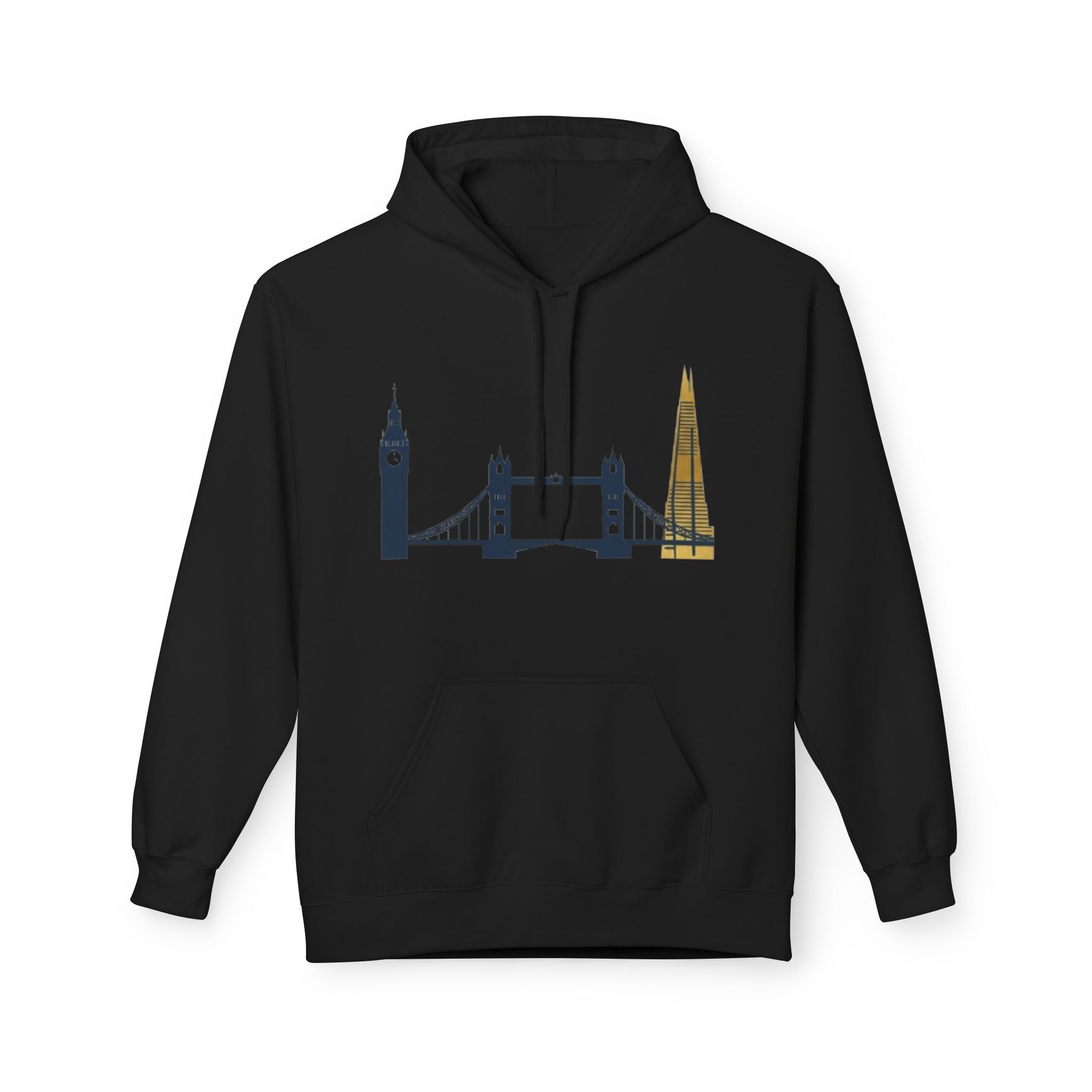 London Skyline Hoodie — Minimal Big Ben, Tower Bridge & The Shard Travel Sweatshirt