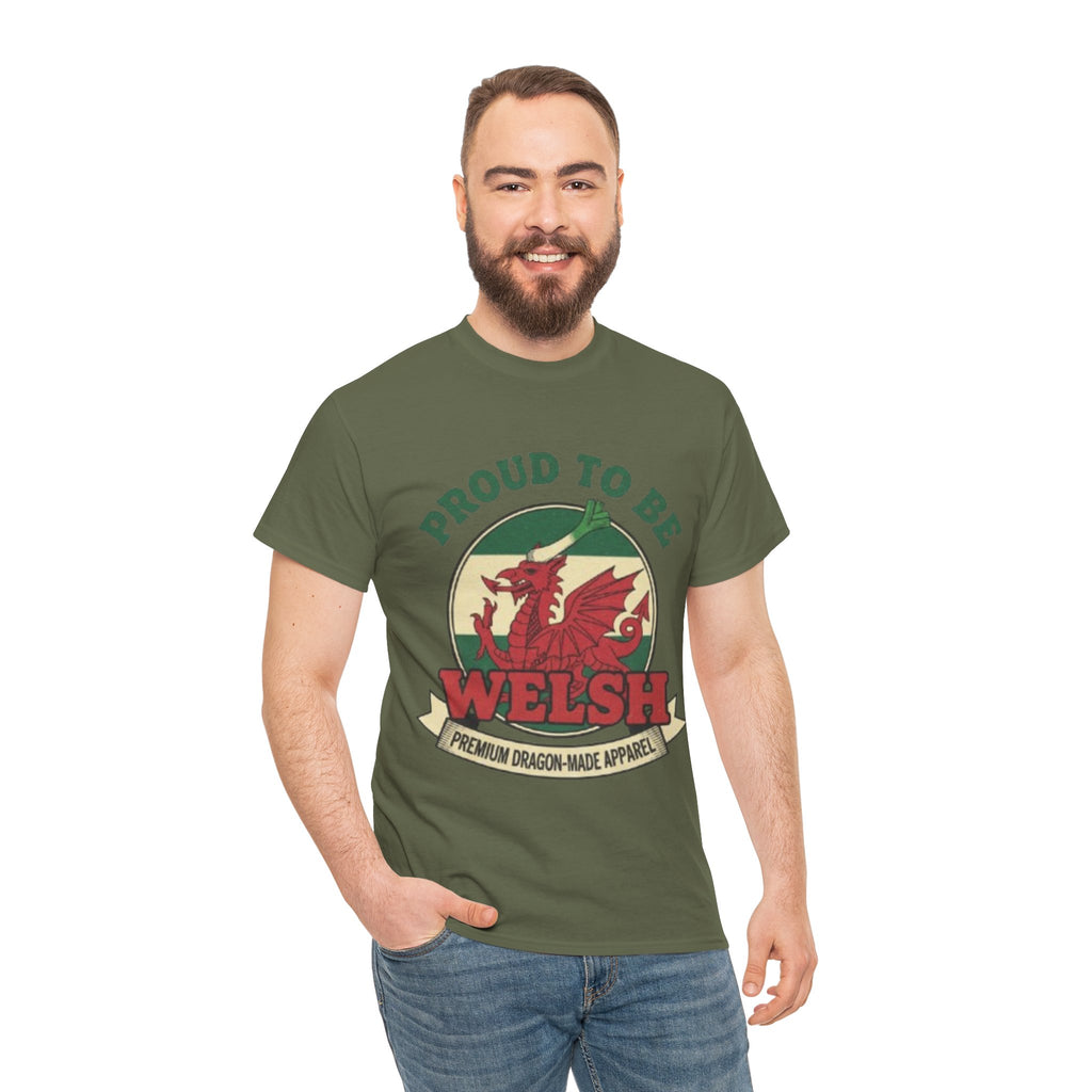 Proud to Be Welsh T-Shirt — Welsh Dragon Pride Tee
