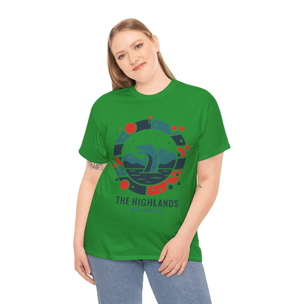 Highlands Waves Tee — "The Highlands: Wild and Free" Graphic T‑Shirt
