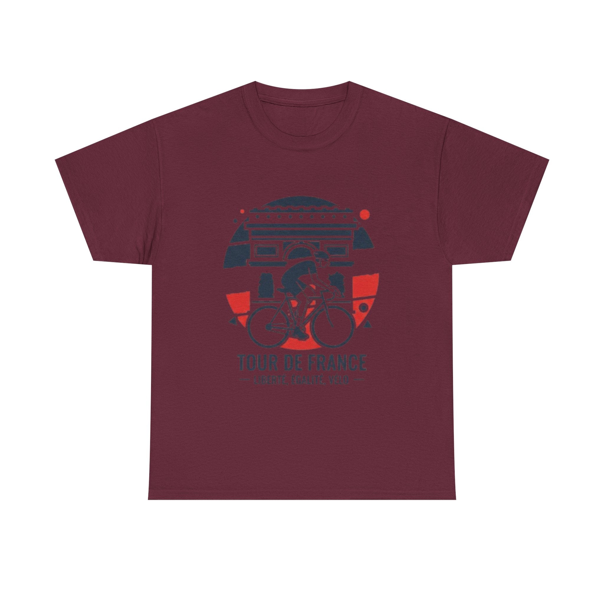 Tour de France Cycling Tee — "Liberté, Égalité, Vélo" Graphic Shirt