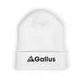 Embroidered 'GALLUS' Classic Cuffed Beanie — Vintage Stamp Knit Hat