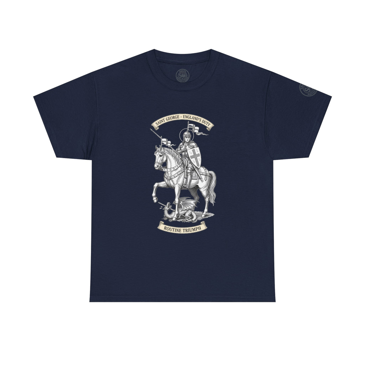 St George T-Shirt — Medieval Knight & English Flag Graphic Tee — product image 11