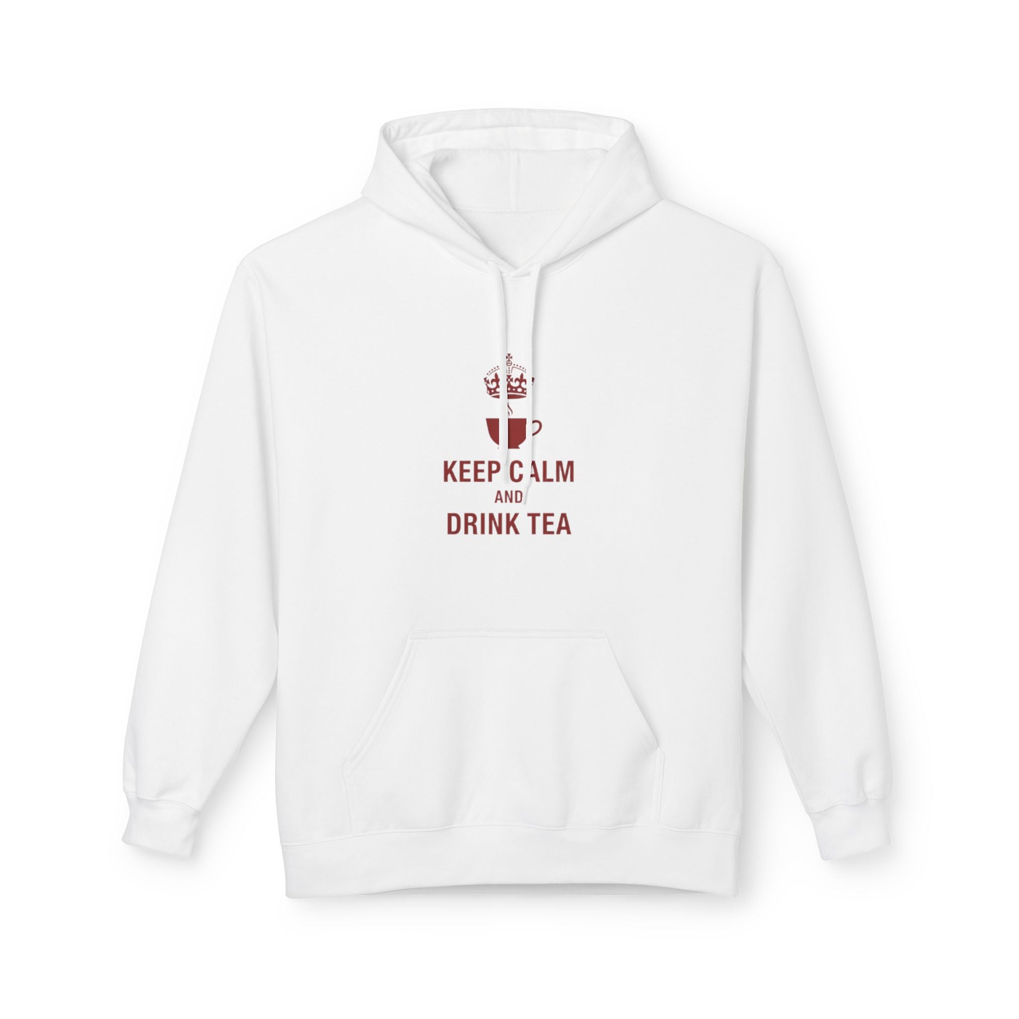Keep Calm and Drink Tea Hoodie - Cozy Tea Lover Pullover