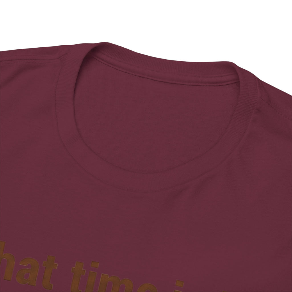 Pierogi Time T‑Shirt — "What time is it? Pierogi time!" Vintage Clock Food Tee
