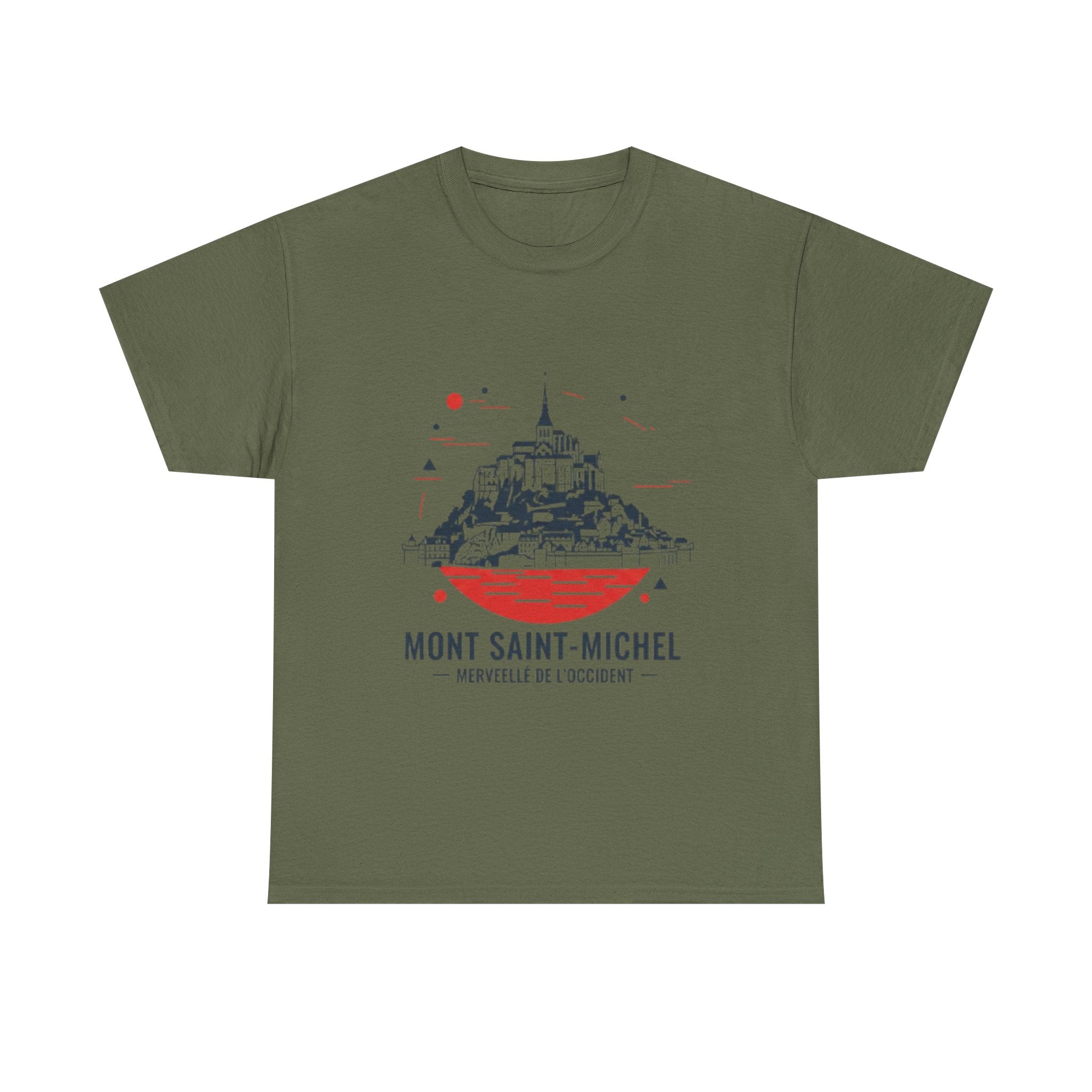Mont Saint-Michel Illustration T-Shirt — French Landmark Travel Tee