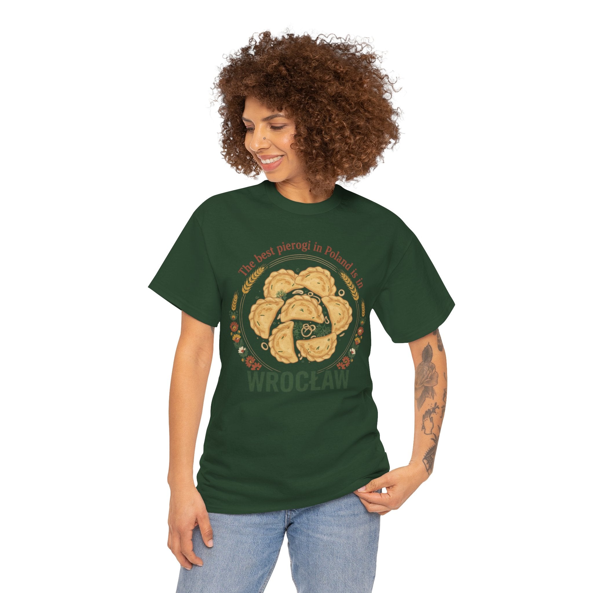 Wrocław Pierogi T-Shirt — "The best pierogi in Poland is in" Polish Food Tee