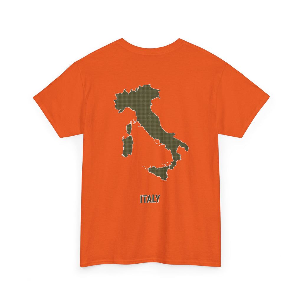 Italy Map Tee — GALLUS Logo Casual Cotton T-Shirt