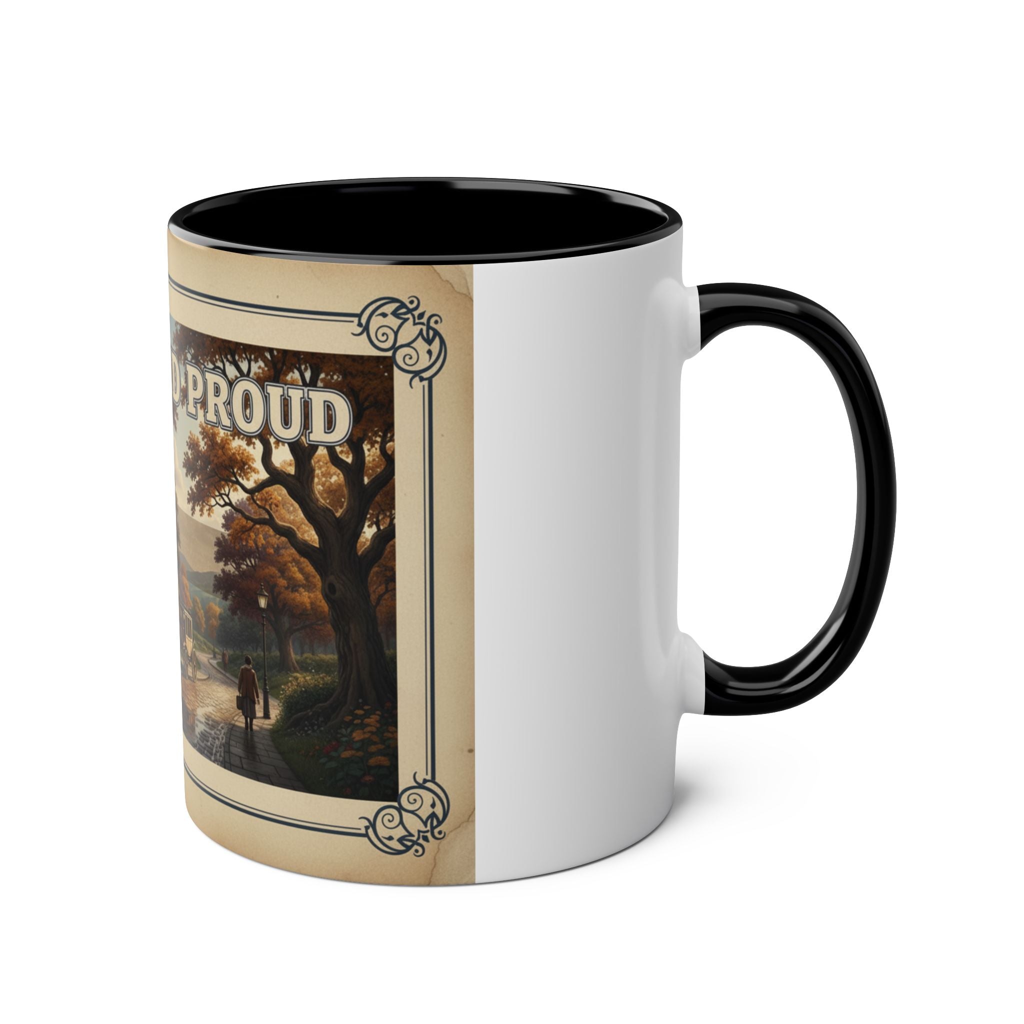 Two-Tone Coffee Mugs, 11oz