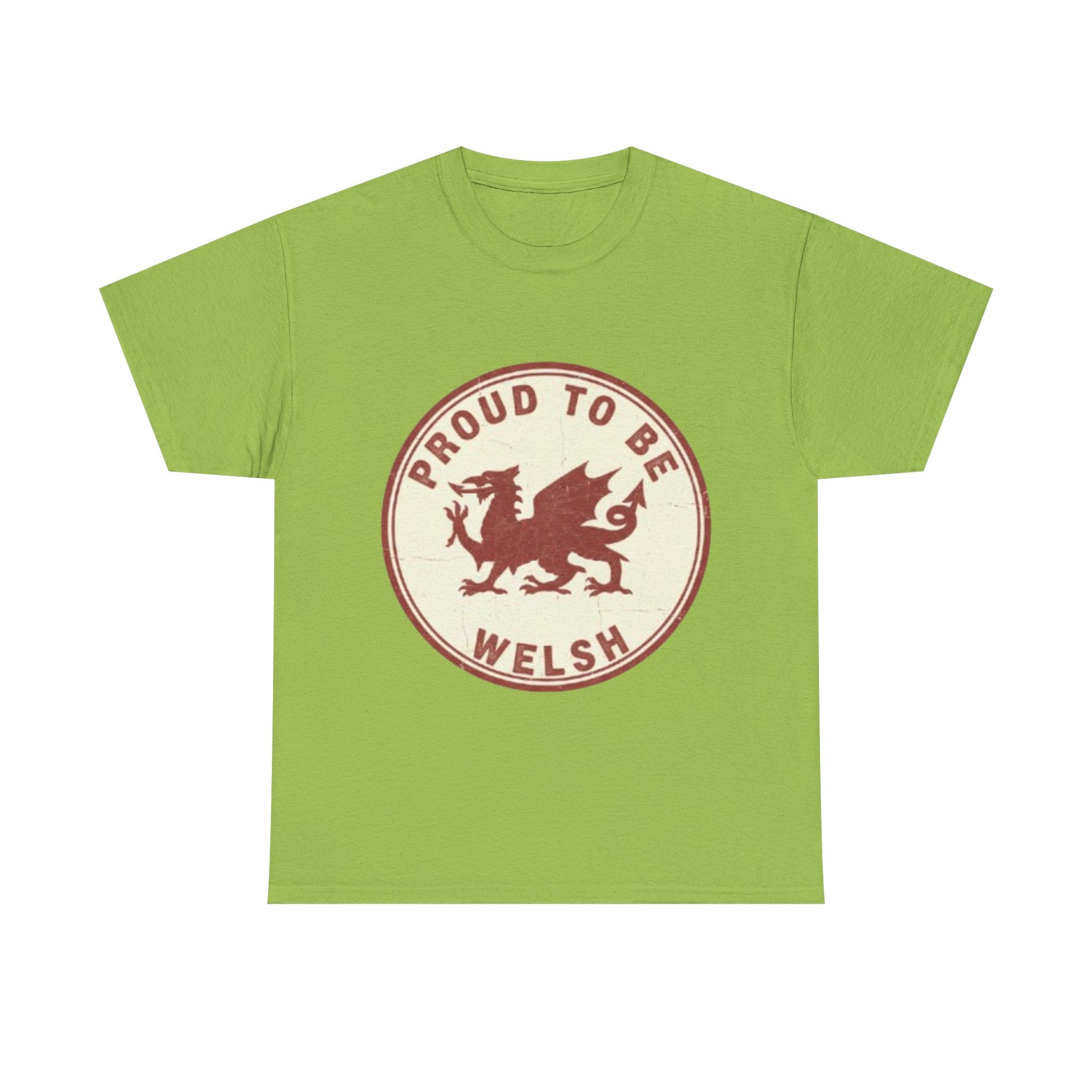 Proud to Be Welsh T-Shirt — Retro Welsh Dragon Pride Tee
