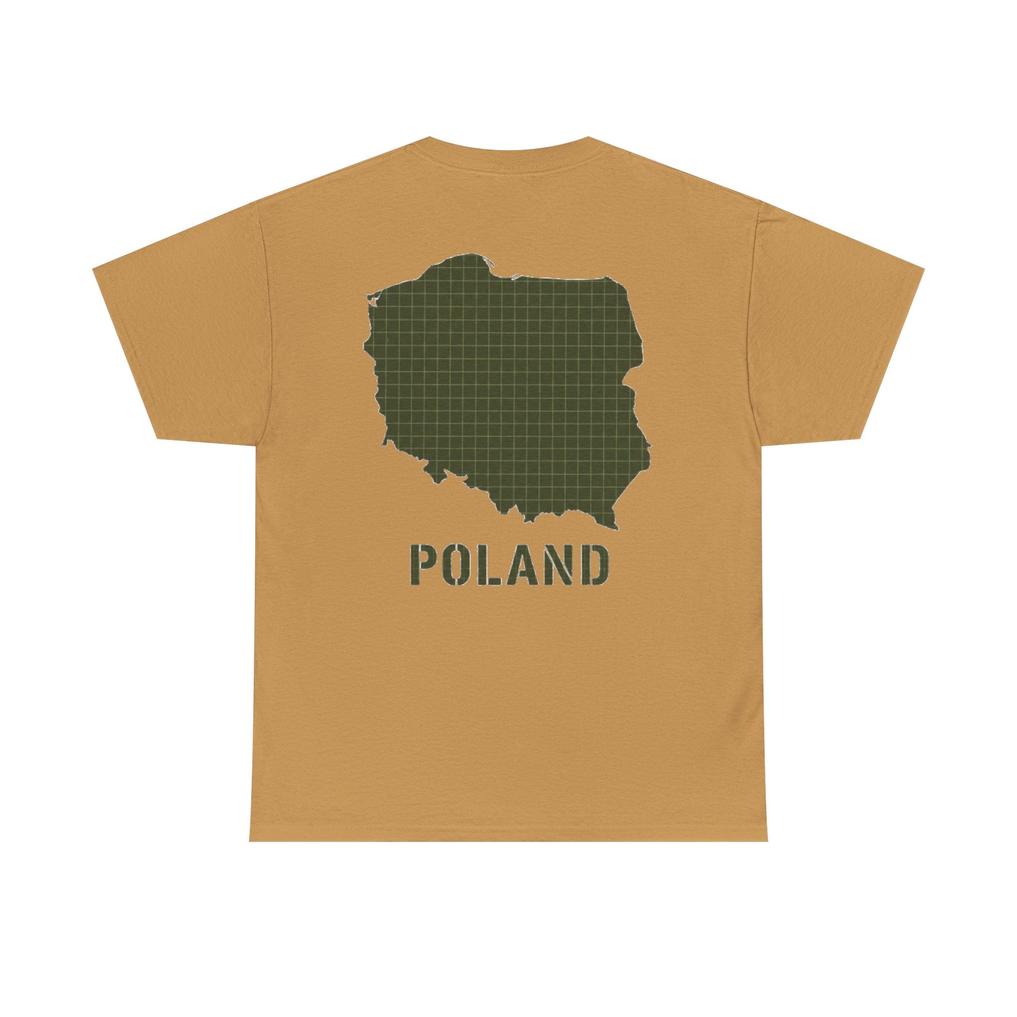 Poland Map Tee — Military Grid Map Graphic T-Shirt