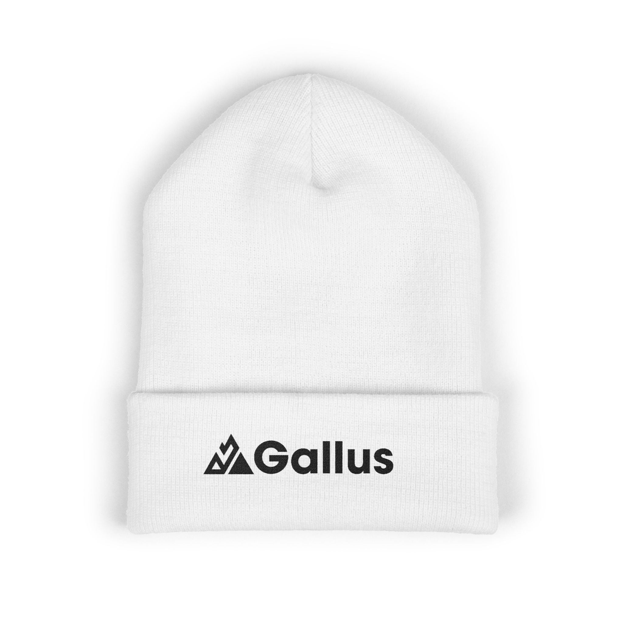 Embroidered "GALLUS" Cuffed Beanie – Classic Knit Winter Hat