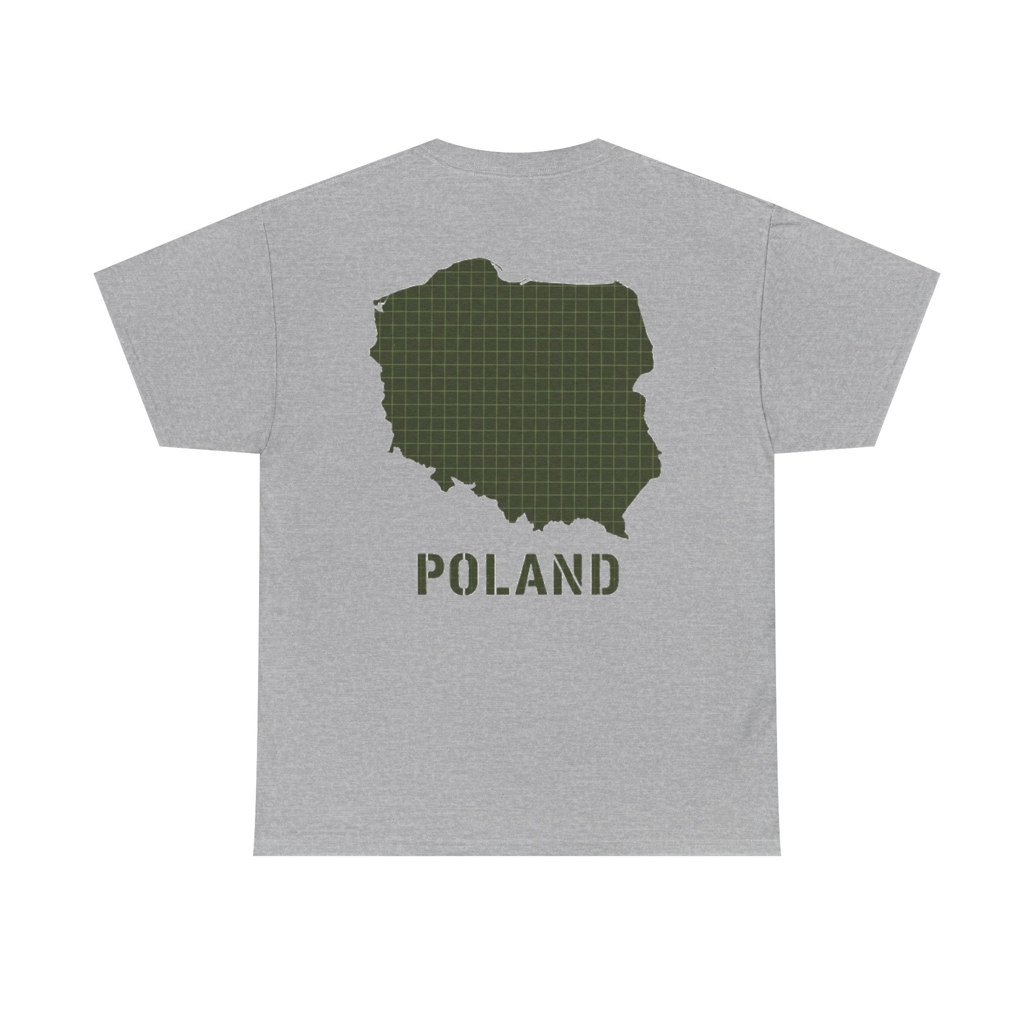Poland Map Tee — Military Grid Map Graphic T-Shirt