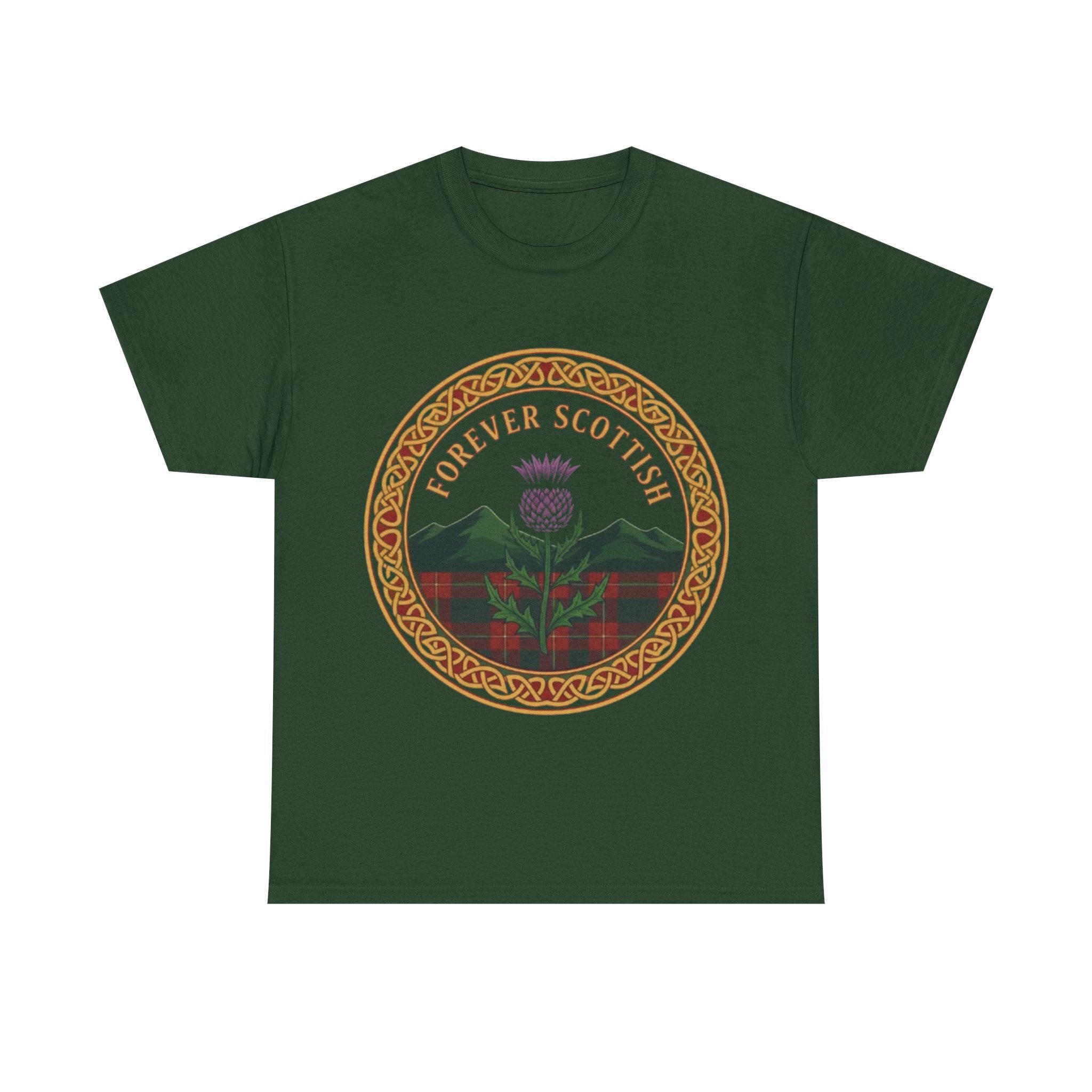 Scottish Thistle T‑Shirt - "Forever Scottish" Crest Tee