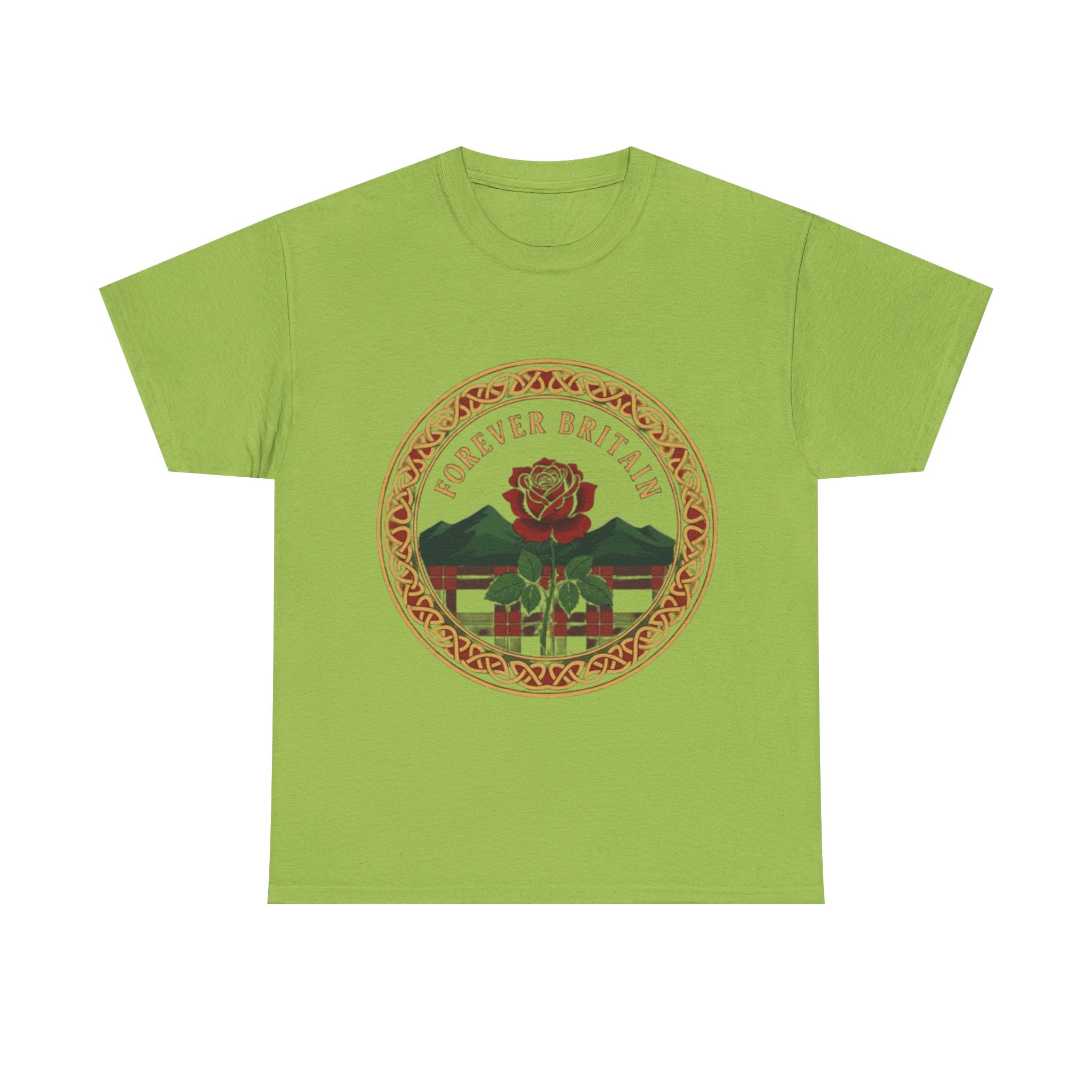 Forever Britain Rose Graphic Tee — Vintage British Pride T-Shirt