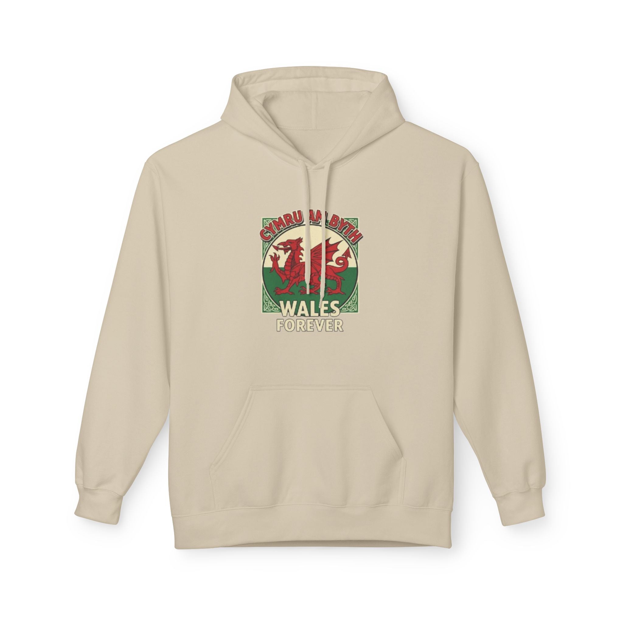 Wales Forever Hoodie — Vintage Welsh Dragon Graphic