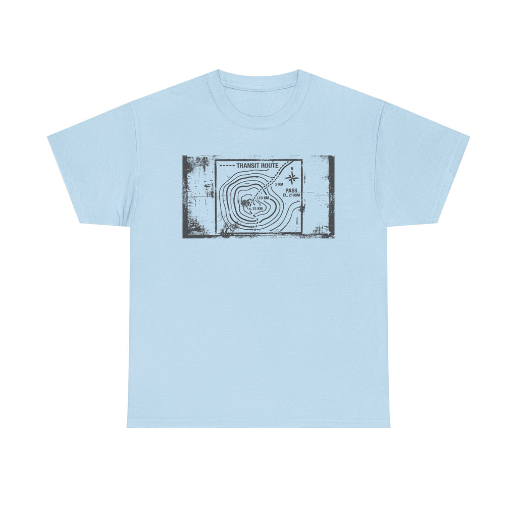 Retro Transit Route Adventure T-Shirt — Vintage Travel Map Graphic Tee