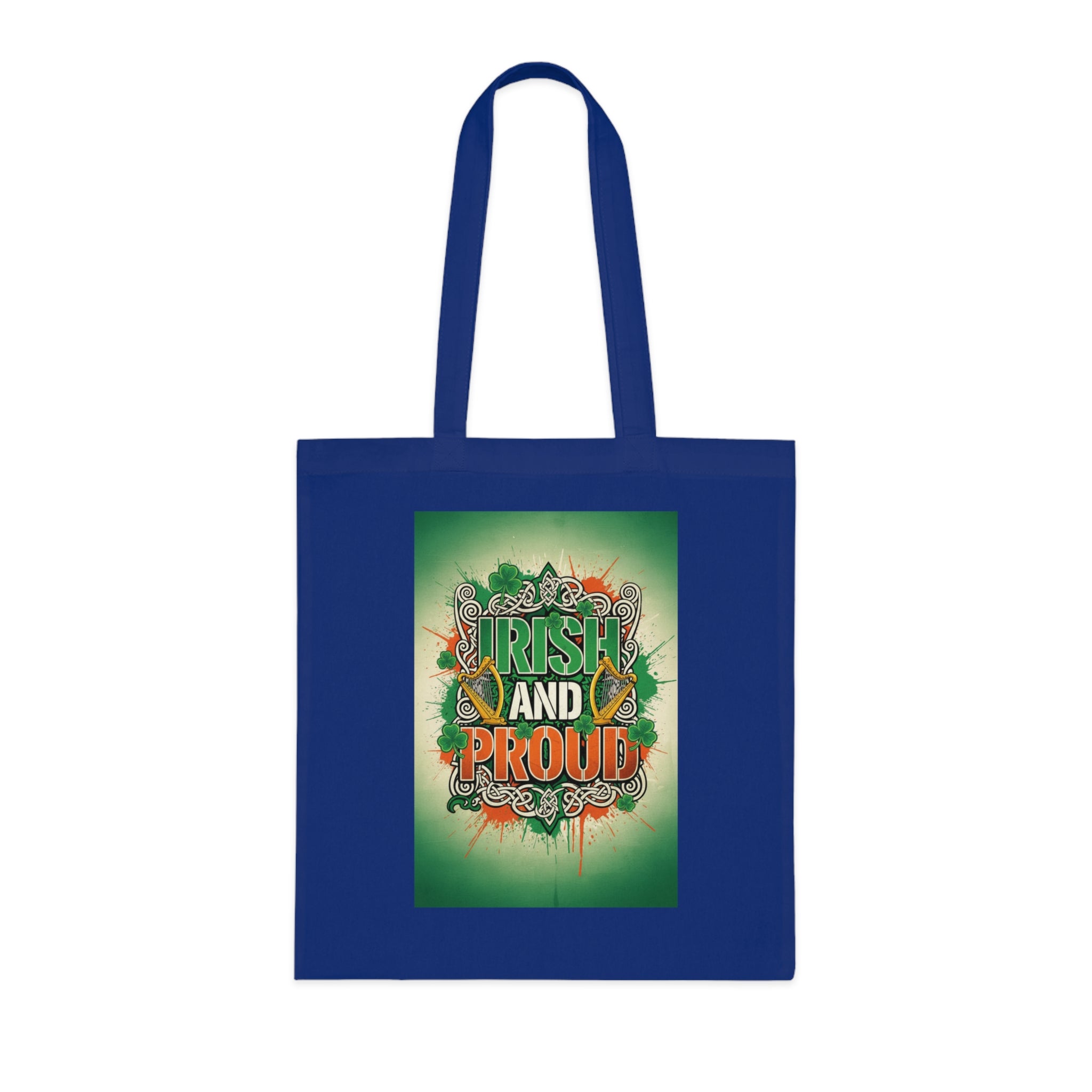 Irish and Proud Cotton Tote — St. Patrick’s Day Reusable Grocery & Festival Bag