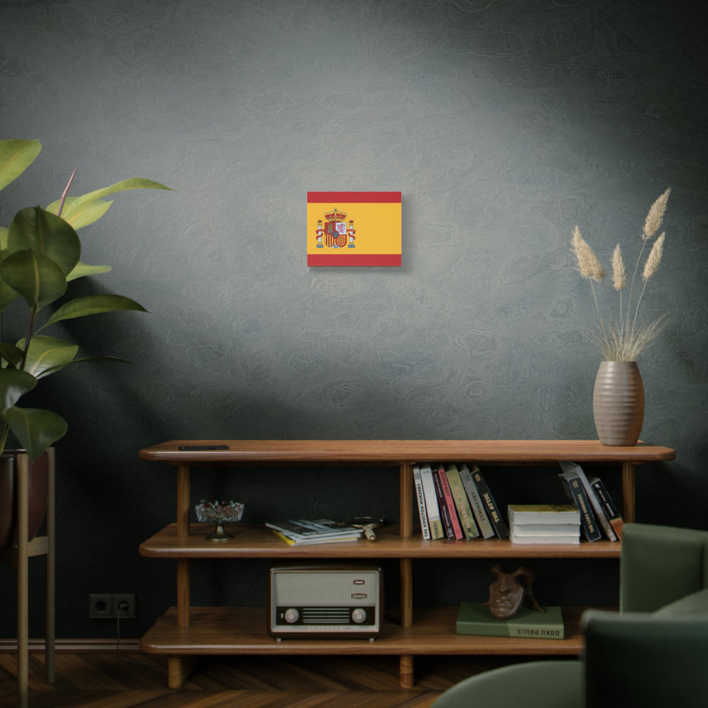 Spanish Flag Matte Canvas Print — Stretched Wall Art (1.25")