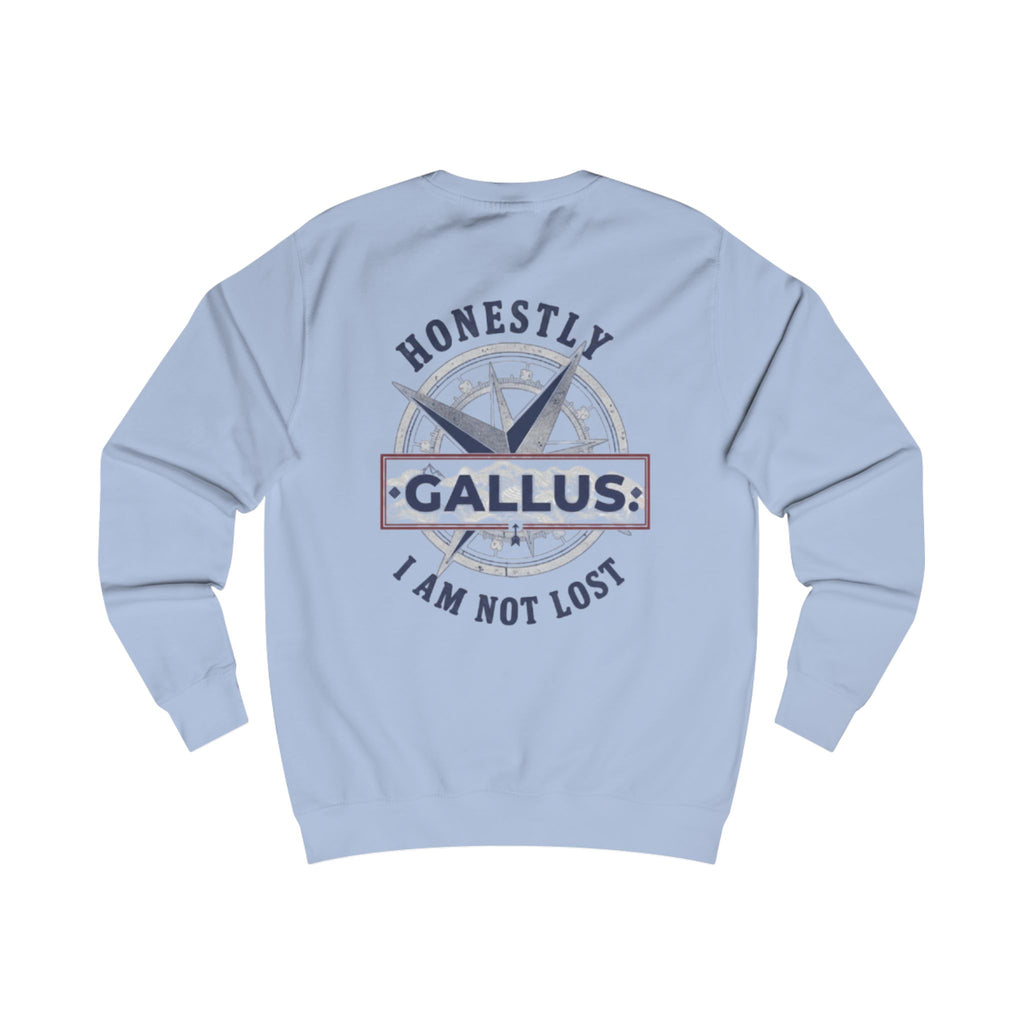 Honestly I Am Not Lost Crewneck Sweatshirt — Gallus Compass Graphic
