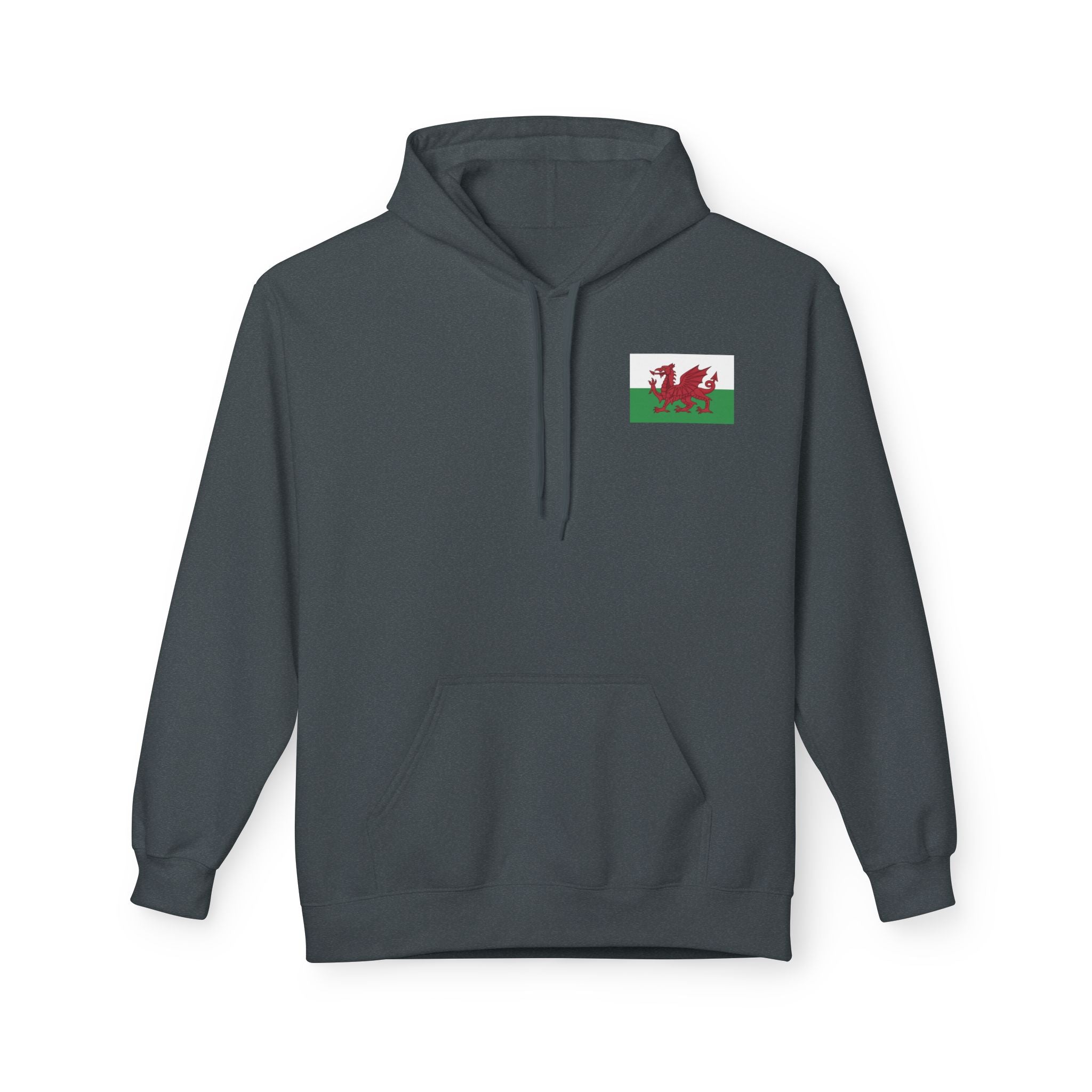 Welsh Dragon Drinking Beer Hoodie — Rugby Pub Fan Pullover