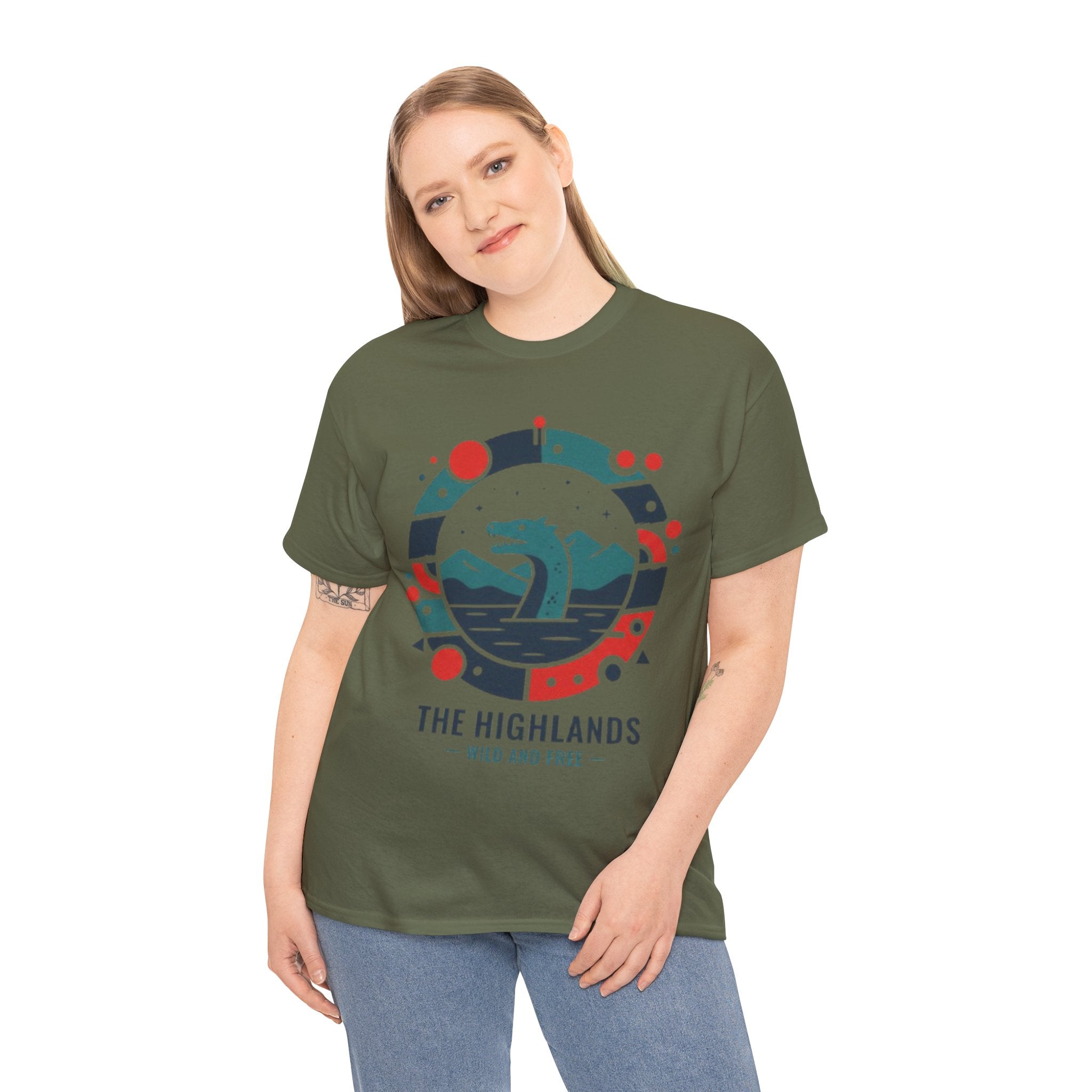 Highlands Waves Tee — "The Highlands: Wild and Free" Graphic T‑Shirt