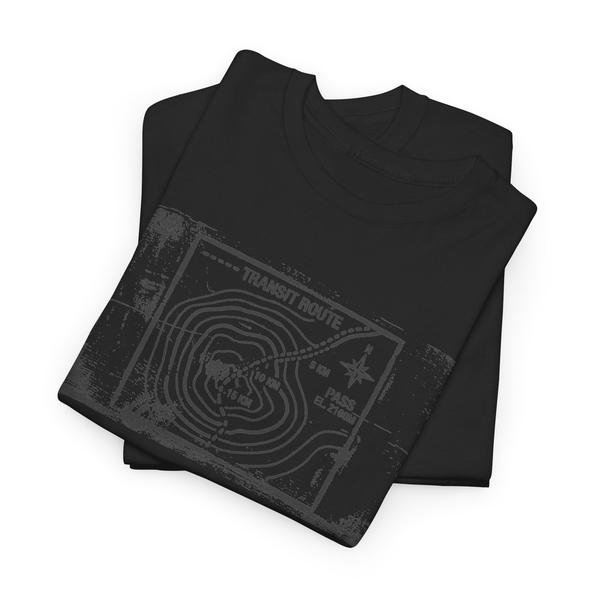 Retro Transit Route Adventure T-Shirt — Vintage Travel Map Graphic Tee
