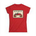 Are We There Yet? Women's Adventure T‑Shirt – Retro Mountain Camping Tee