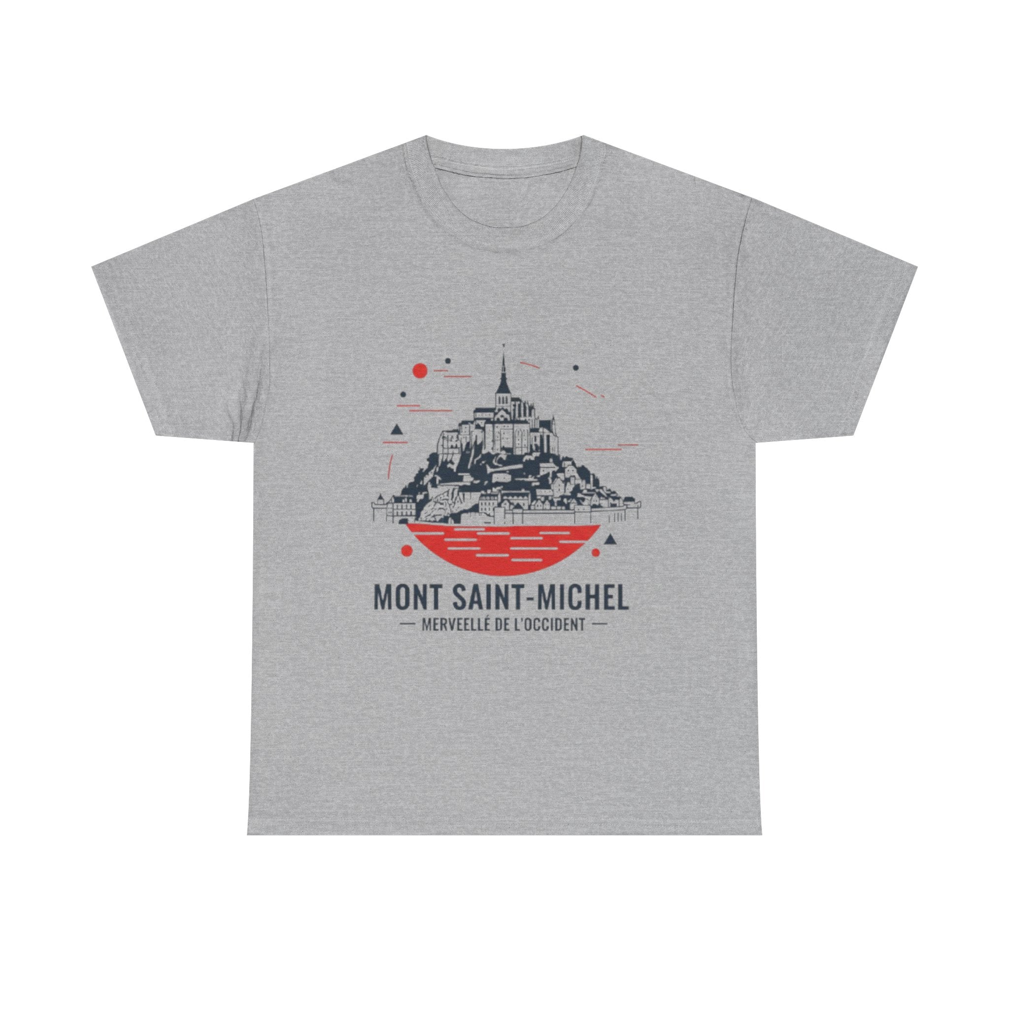 Mont Saint-Michel Illustration T-Shirt — French Landmark Travel Tee