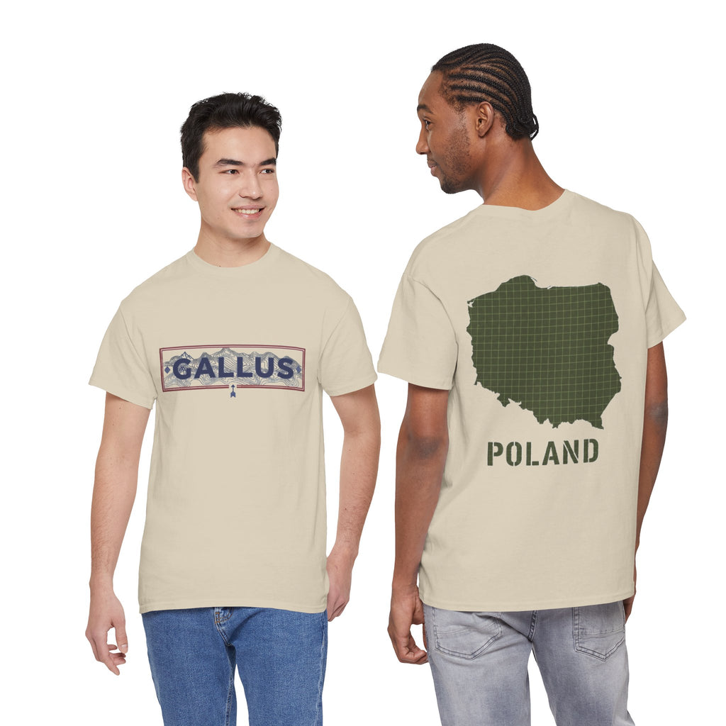 Poland Map T-Shirt — Gallus Logo Military-Style Polish Pride Tee