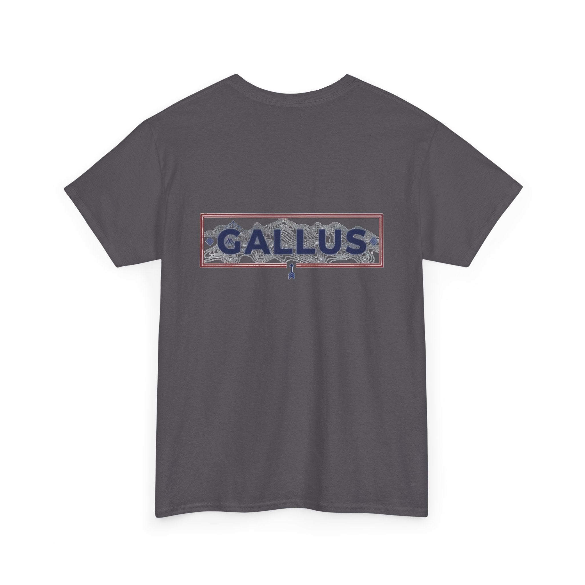 Gallus Logo T-Shirt — Minimal Retro Chest & Back Graphic Tee