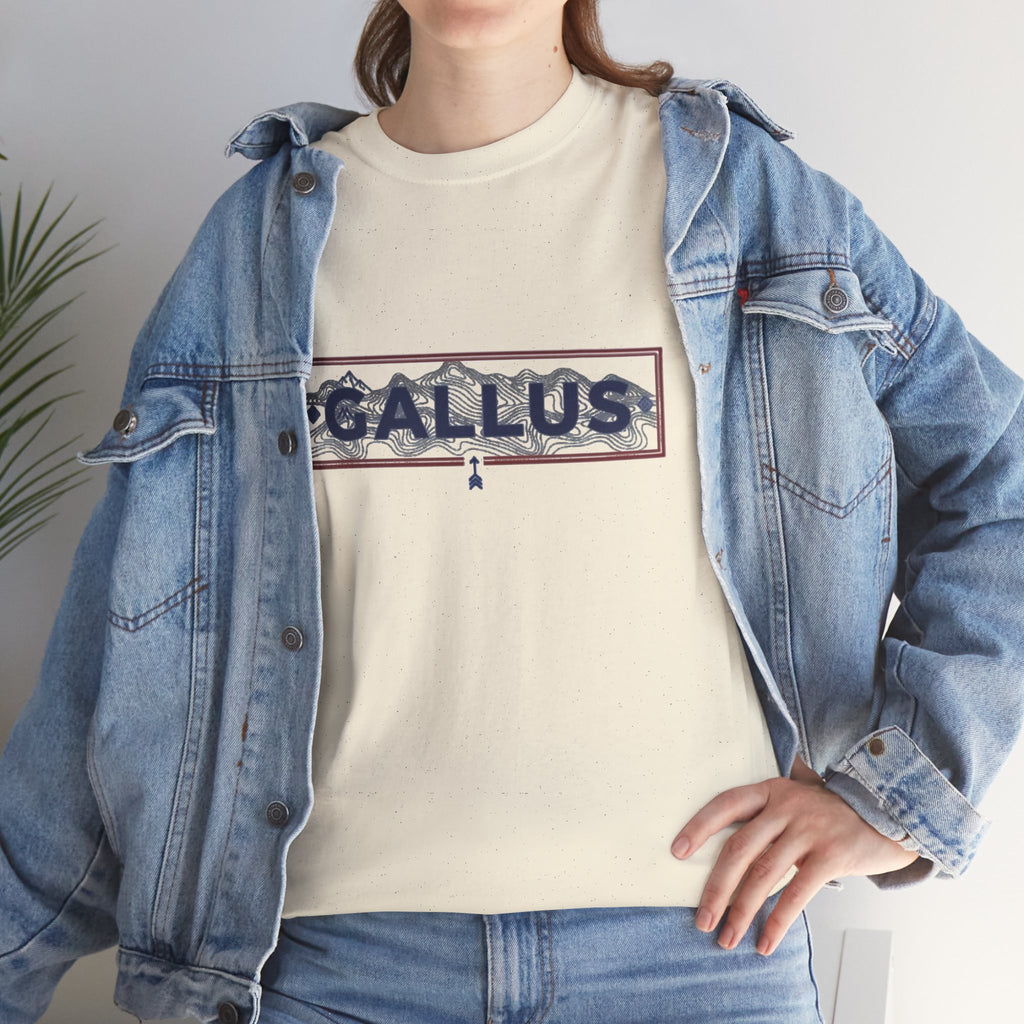 Gallus Spain Map T‑Shirt — Vintage Grid Spain Map Tee