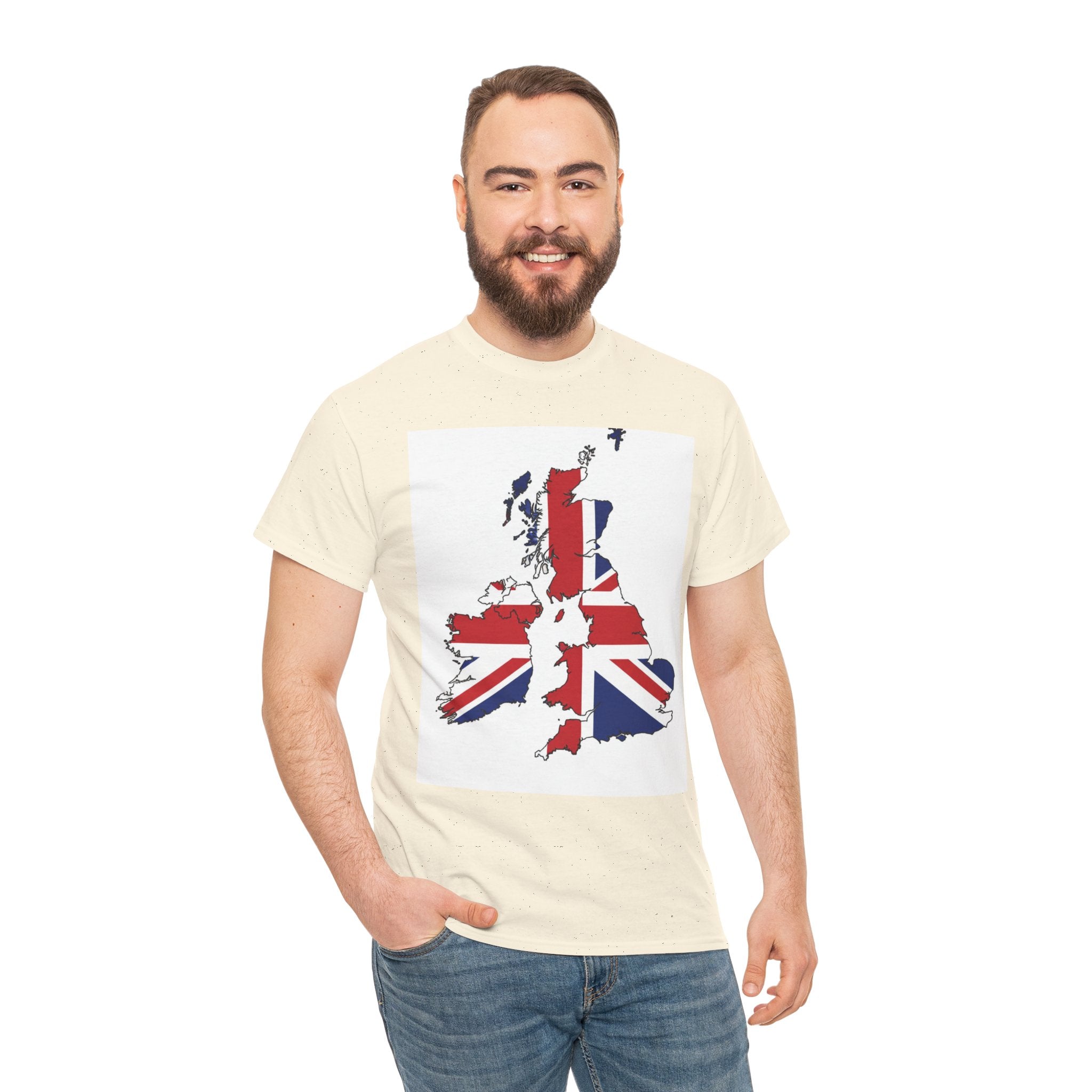 UK Map Flag T-Shirt — British Union Jack Graphic Tee