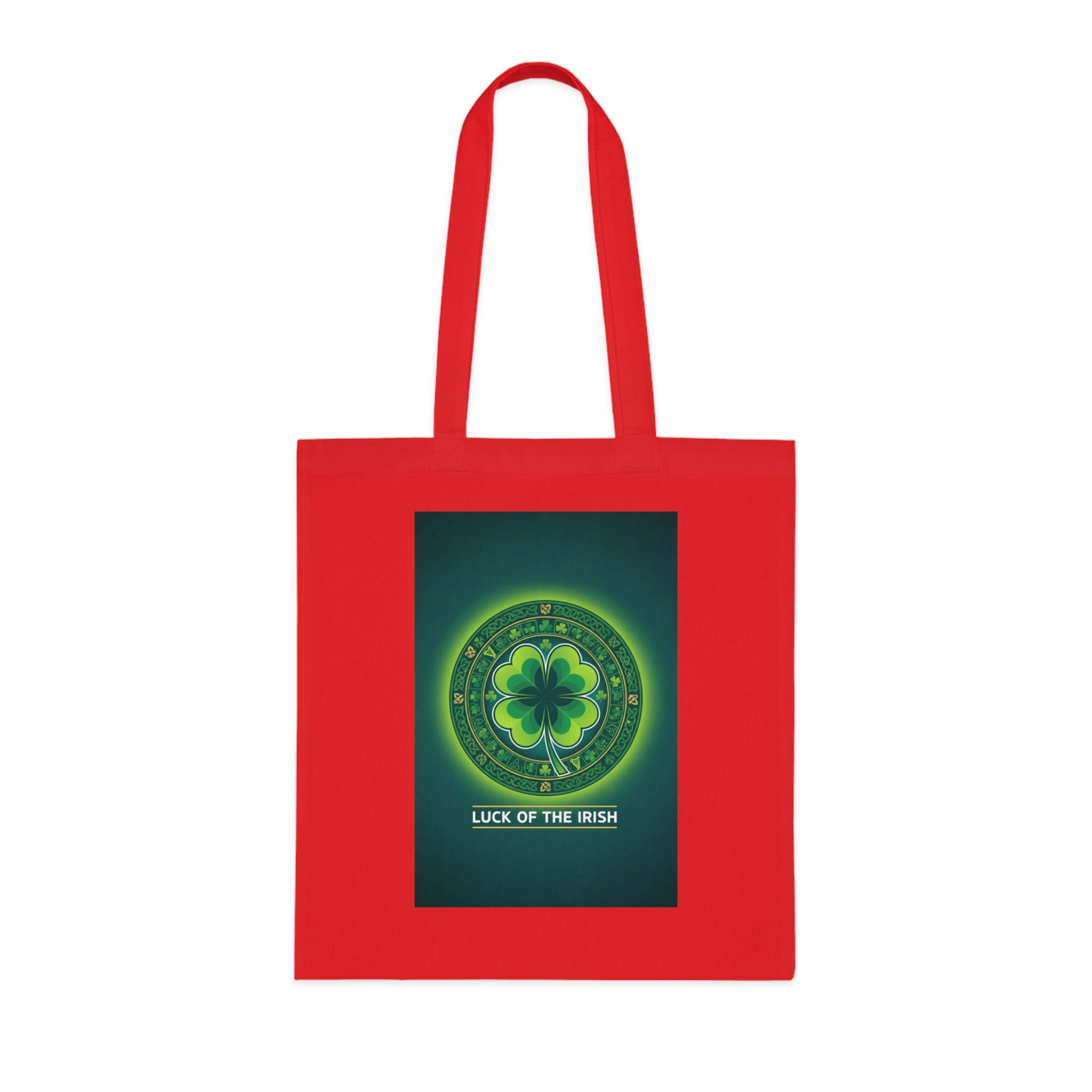 Luck of the Irish Cotton Tote — Shamrock St. Patrick’s Day Market Bag