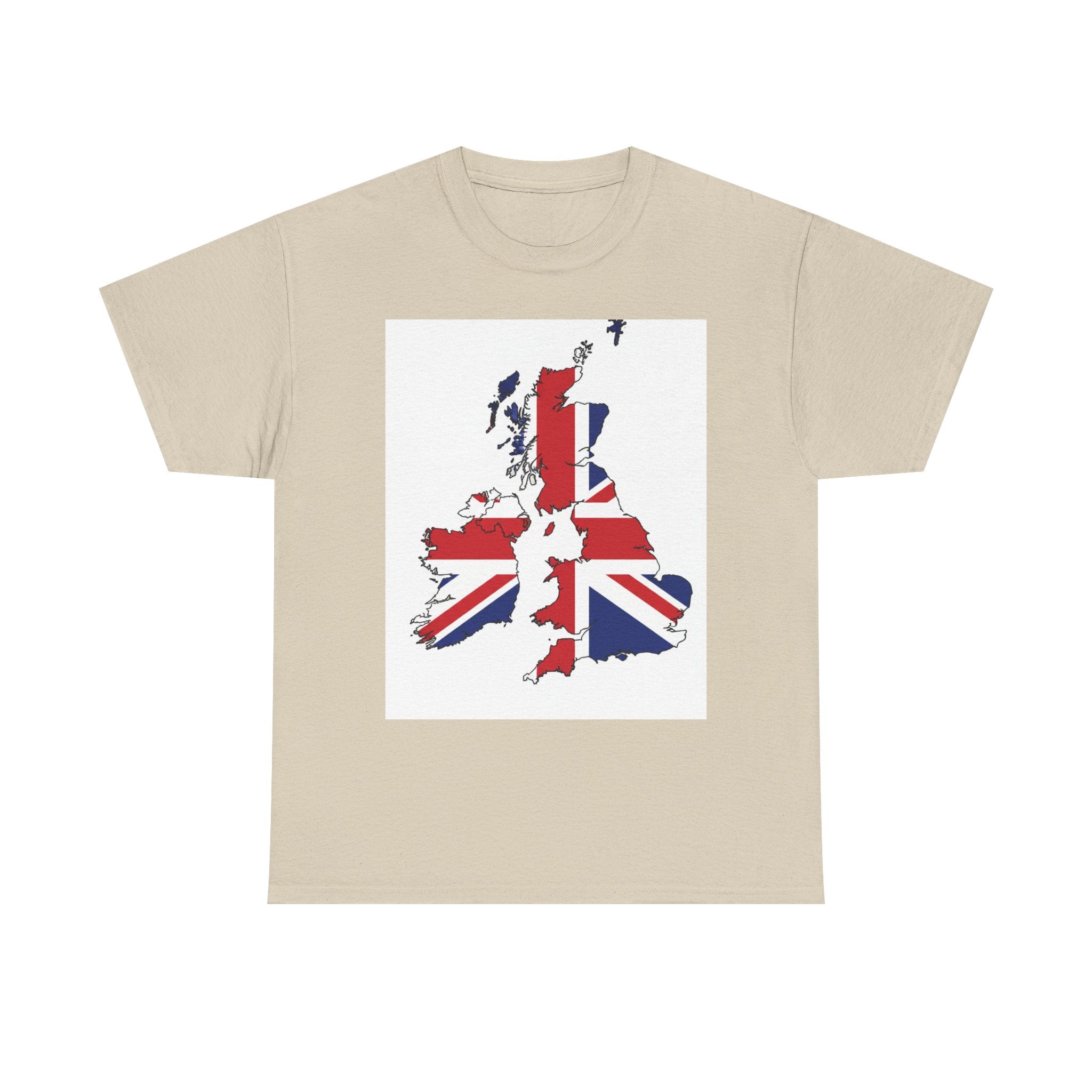 UK Map Flag T-Shirt — British Union Jack Graphic Tee