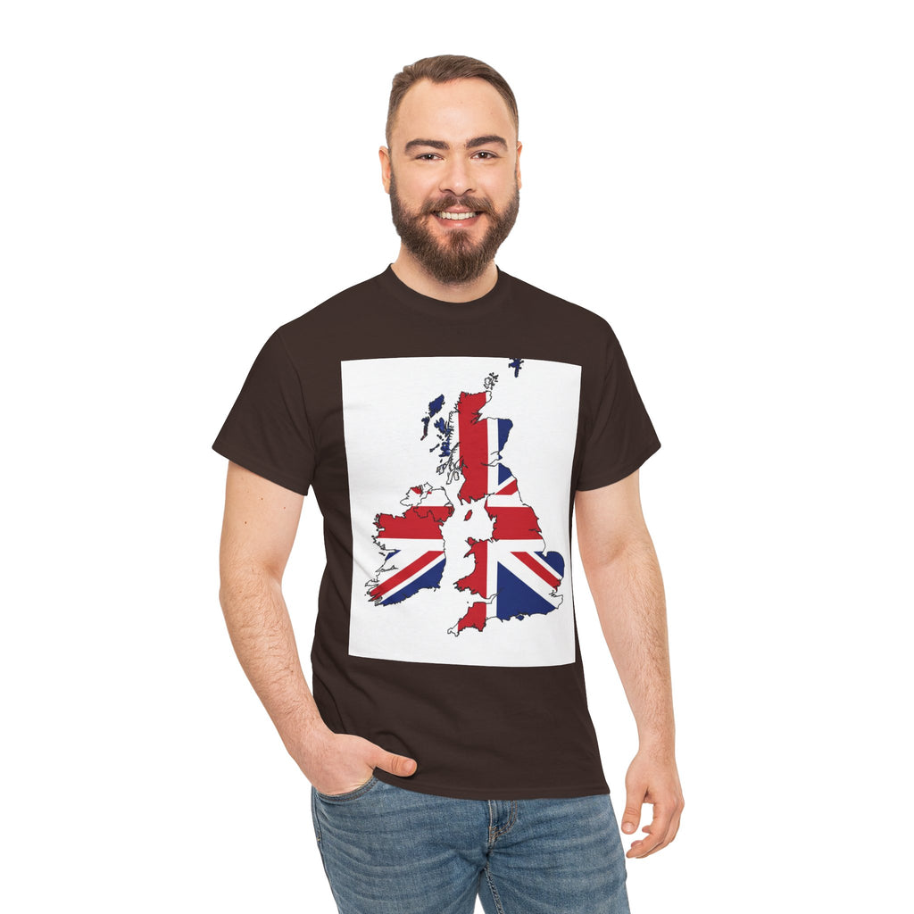 UK Map Flag T-Shirt — British Union Jack Graphic Tee
