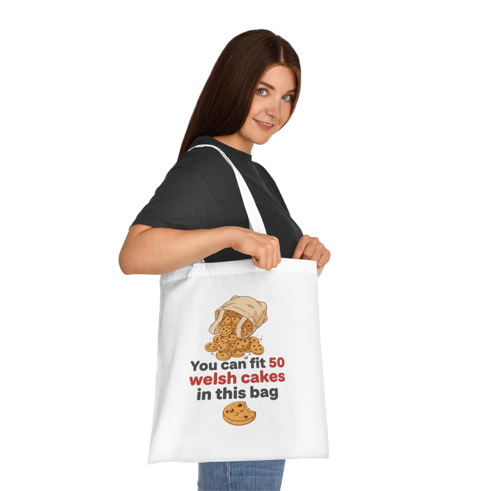 Welsh Cakes Tote Bag – "You Can Fit 50 Welsh Cakes in This Bag" Cotton Grocery Tote