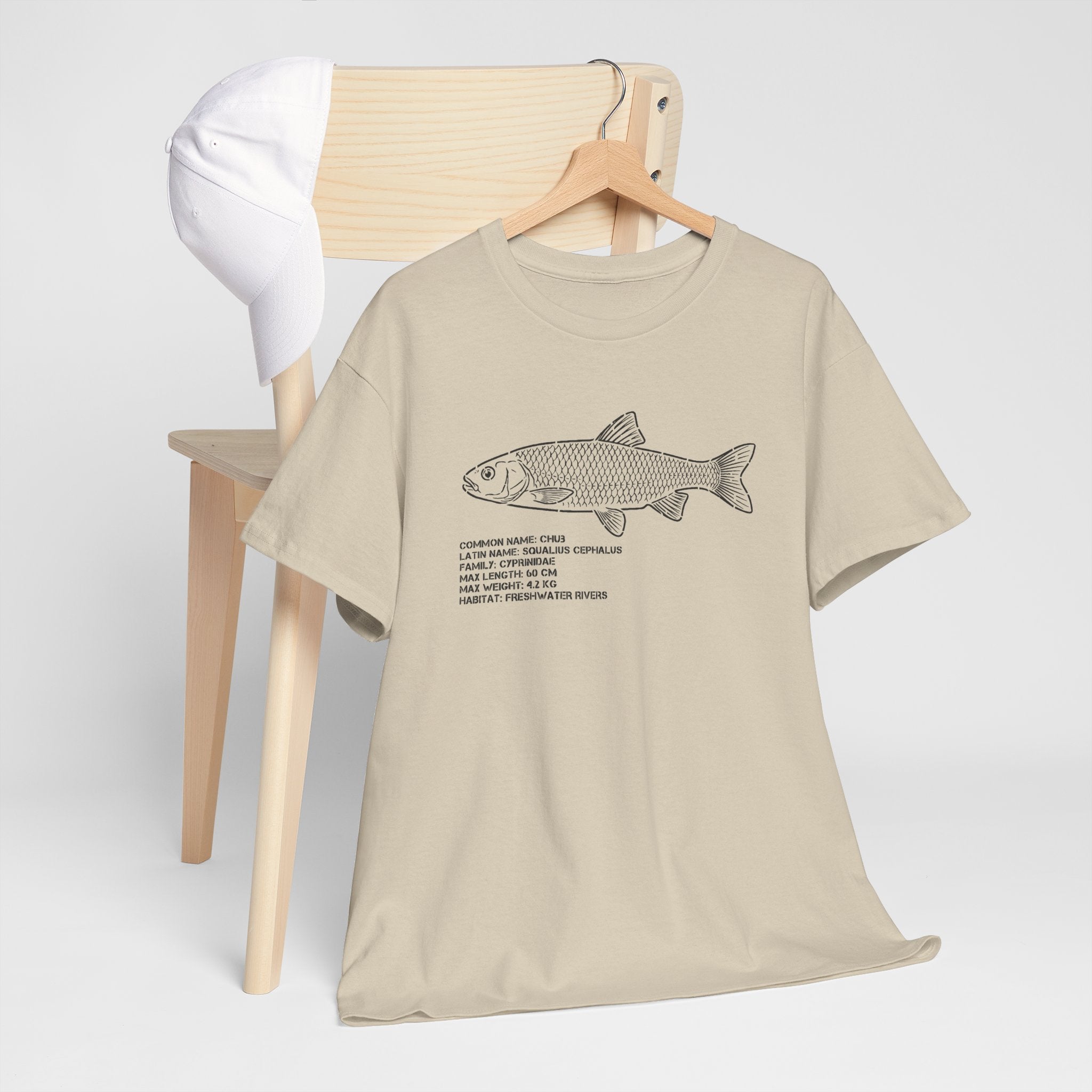 Fish Anatomy Graphic Tee — Scientific Illustration White T-Shirt