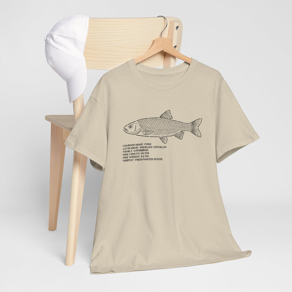 Fish Anatomy Graphic Tee — Scientific Illustration White T-Shirt