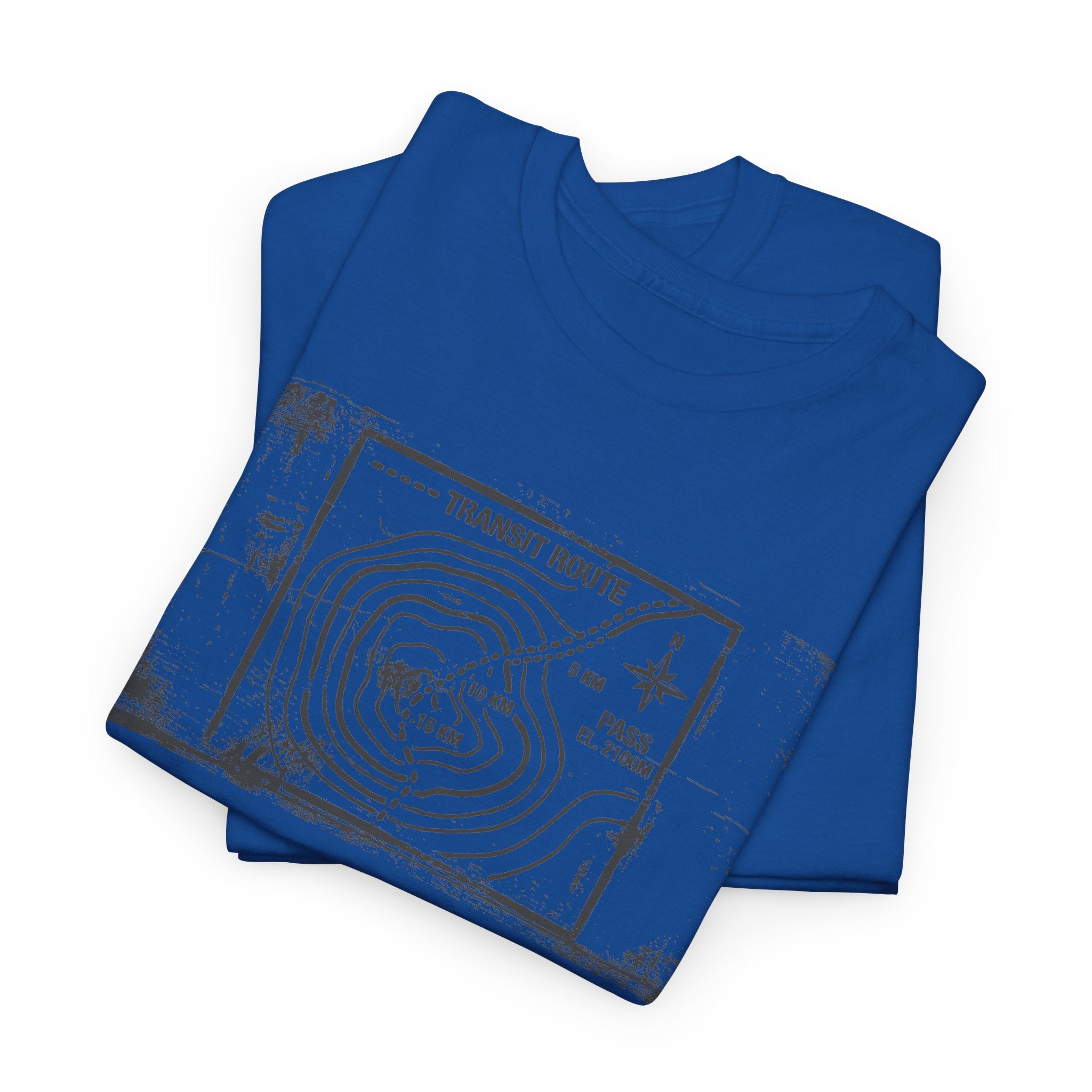 Retro Transit Route Adventure T-Shirt — Vintage Travel Map Graphic Tee