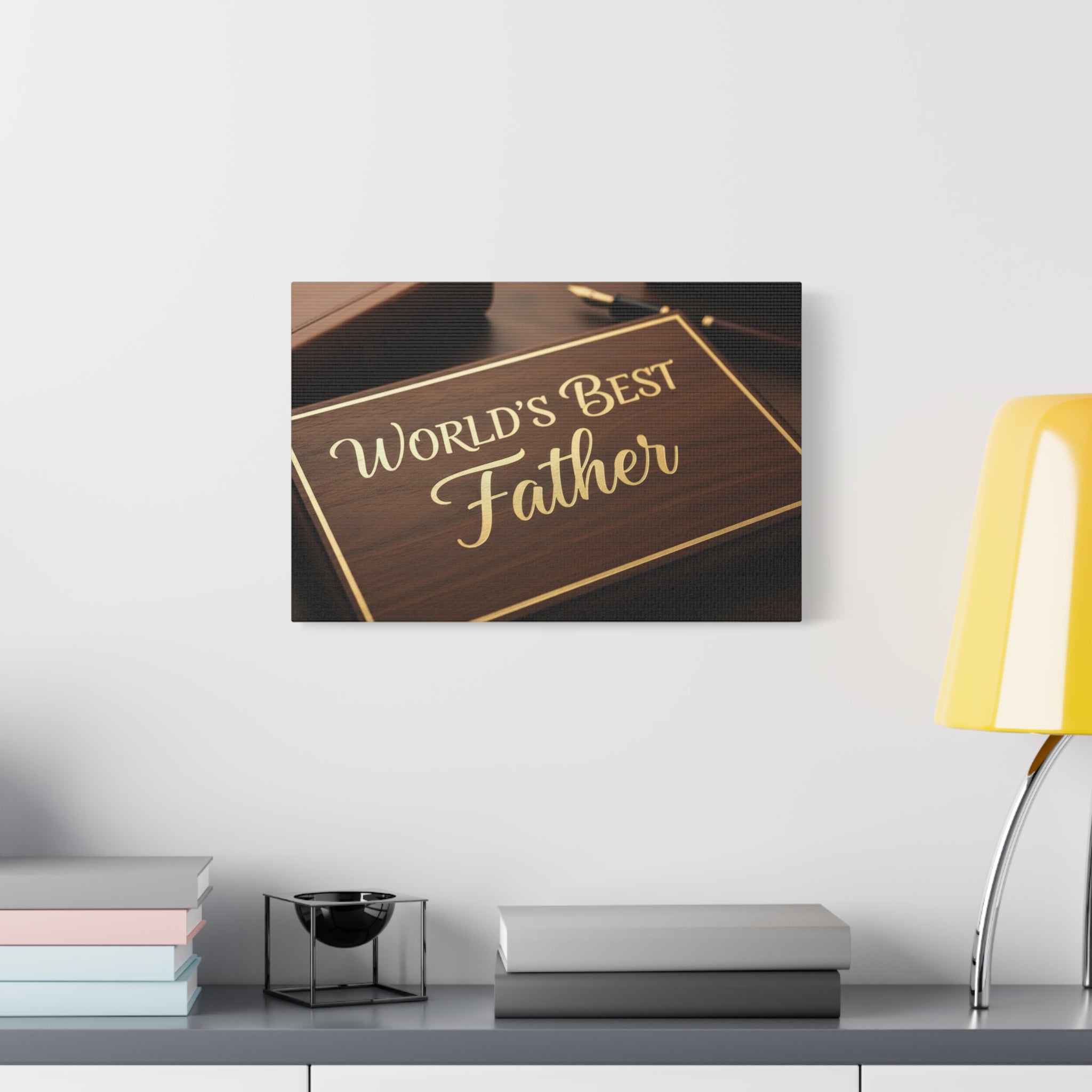 World's Best Father Matte Canvas Wall Art