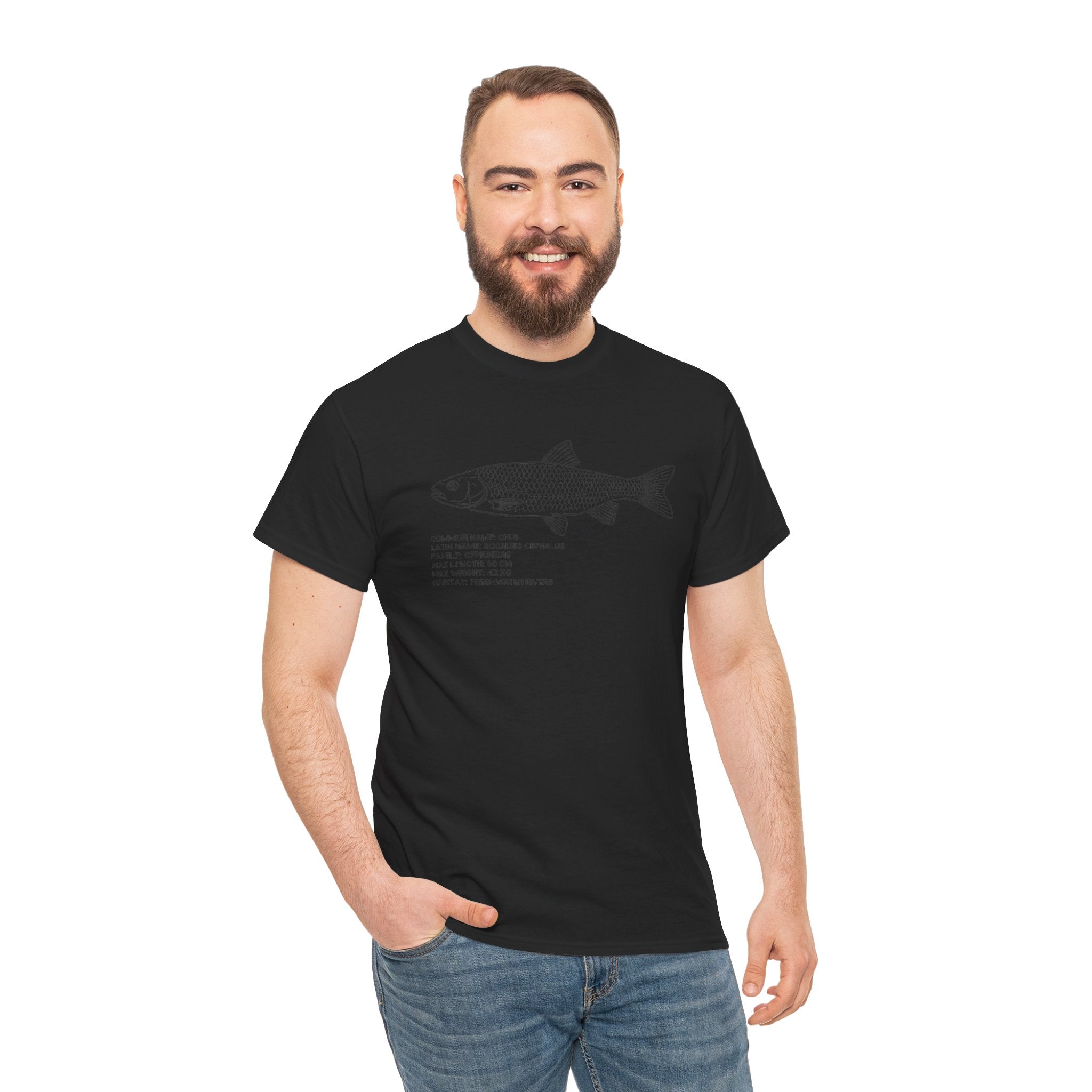 Fish Anatomy Graphic Tee — Scientific Illustration White T-Shirt