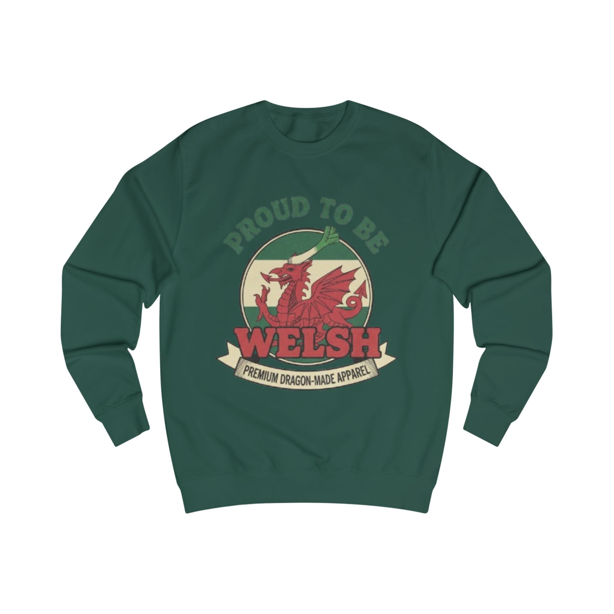 Proud to Be Welsh Sweatshirt - Welsh Dragon Pride Pullover