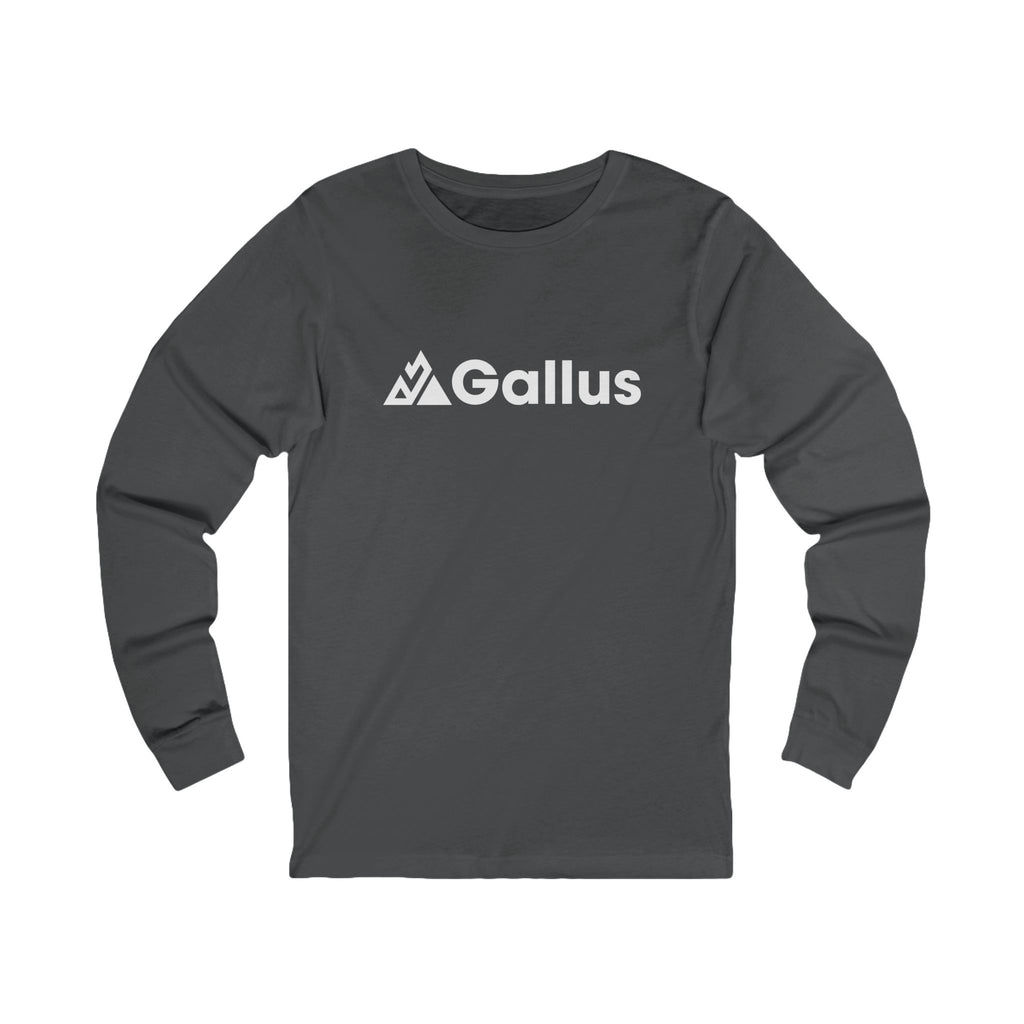 Gallus Long Sleeve Tee — Retro 'Don't Look... It Is A Long Way Up' Graphic