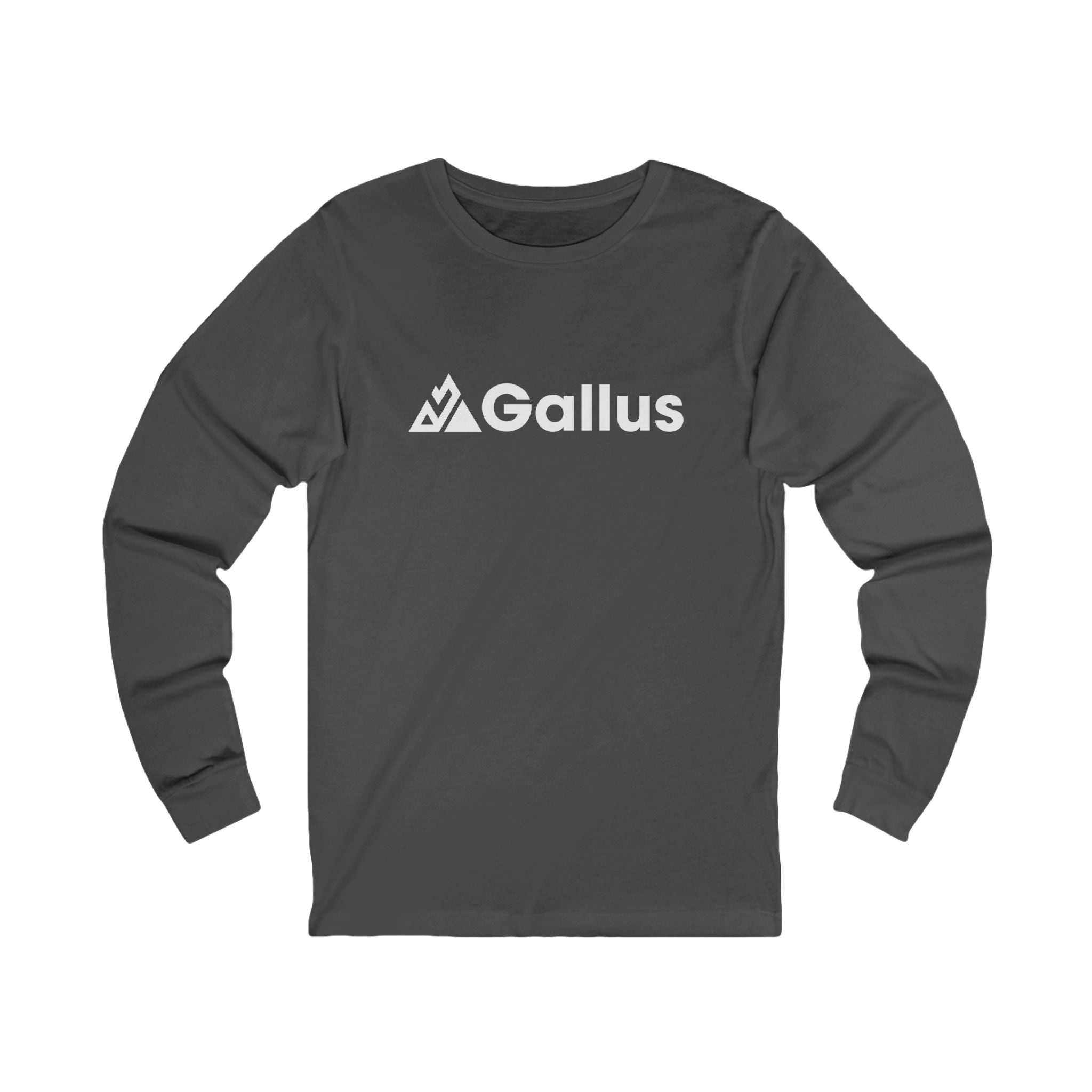 Gallus Long Sleeve Tee — Retro 'Don't Look... It Is A Long Way Up' Graphic