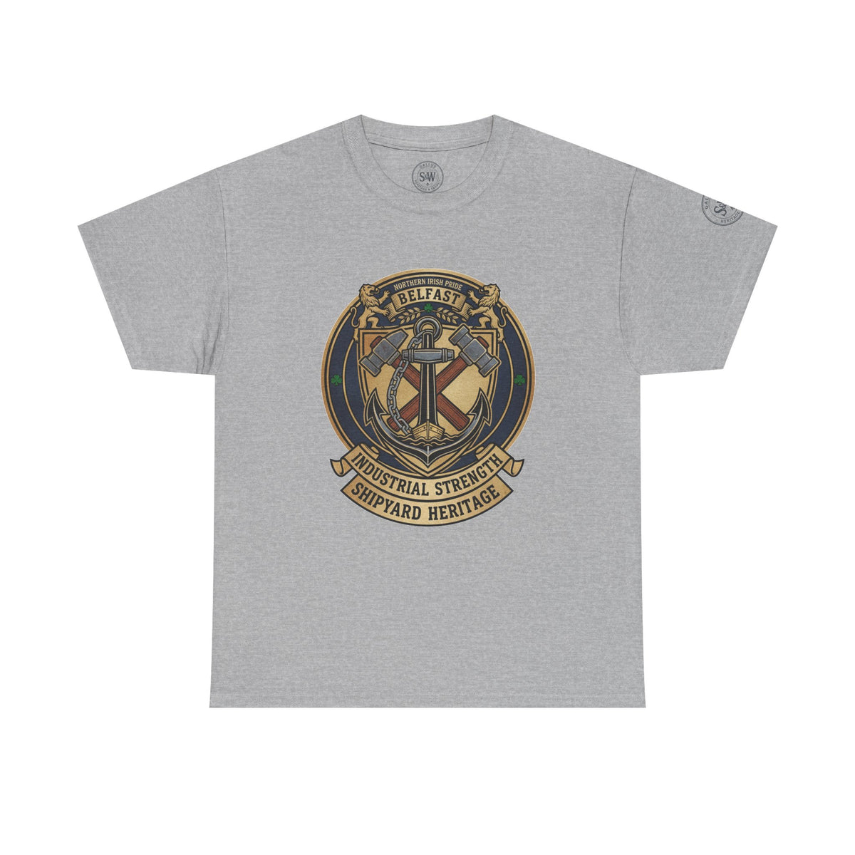 Belfast Shipyard Heritage T-Shirt — Maritime Workwear Tee — product image 4