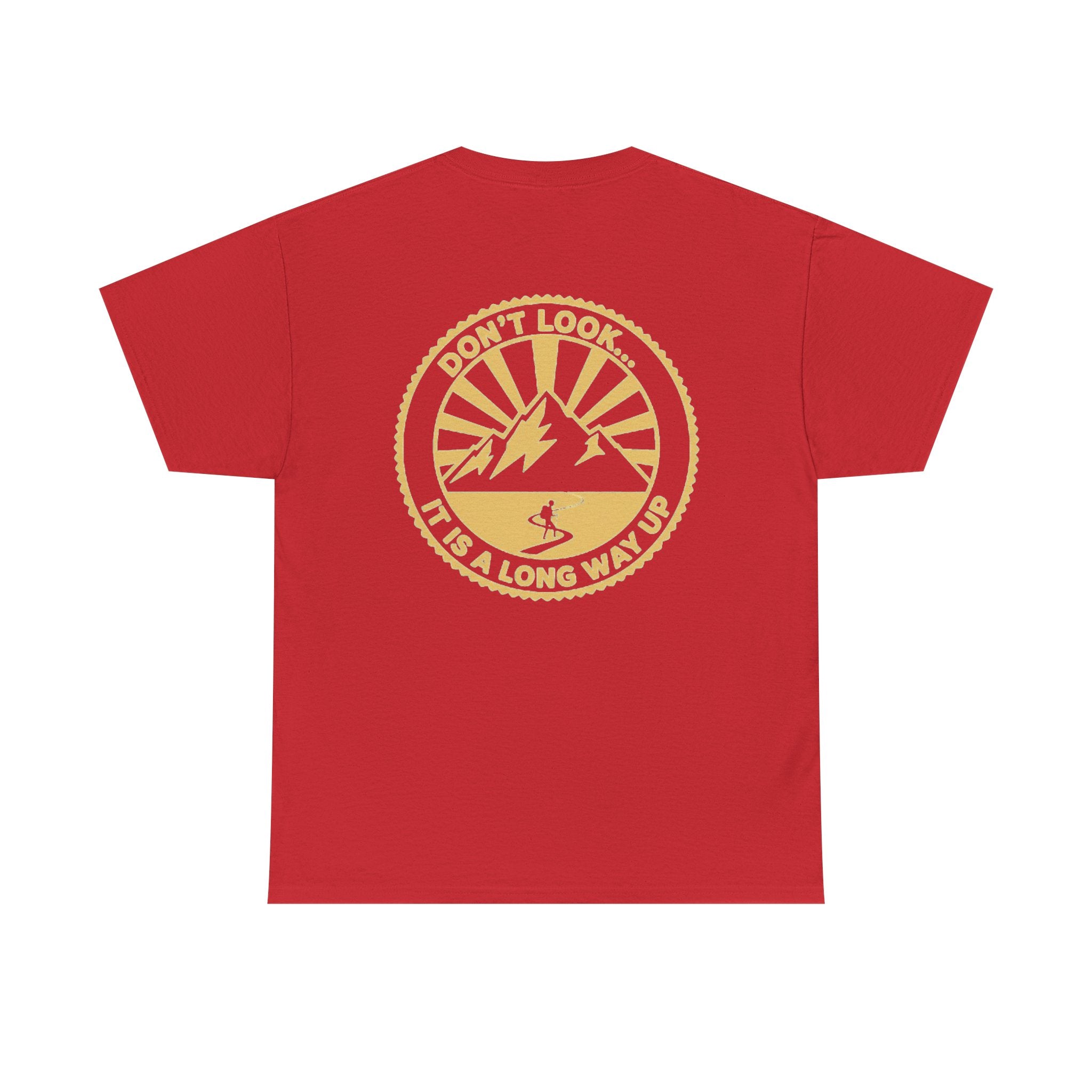 Gallus Mountain Logo Tee — “Don’t Look Back” Adventure Graphic T‑Shirt