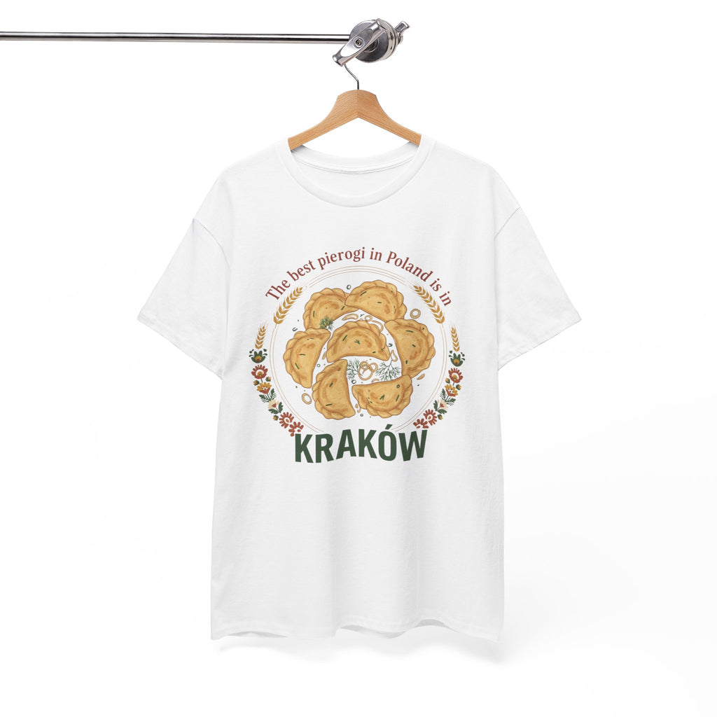 Kraków Pierogi Graphic Tee — "The best pierogi in Poland is in KRAKÓW" T-Shirt