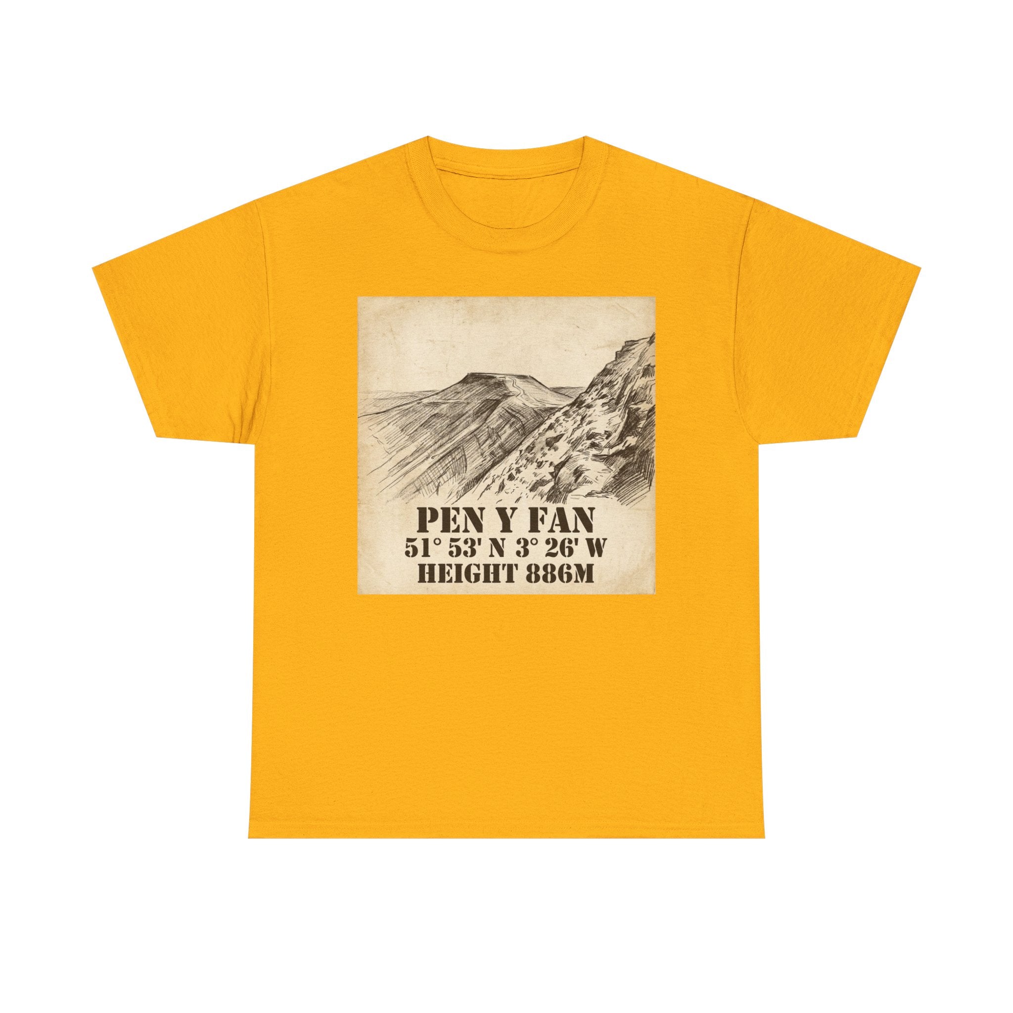 Pen y Fan T-Shirt - Brecon Beacons Vintage Coordinates & Elevation